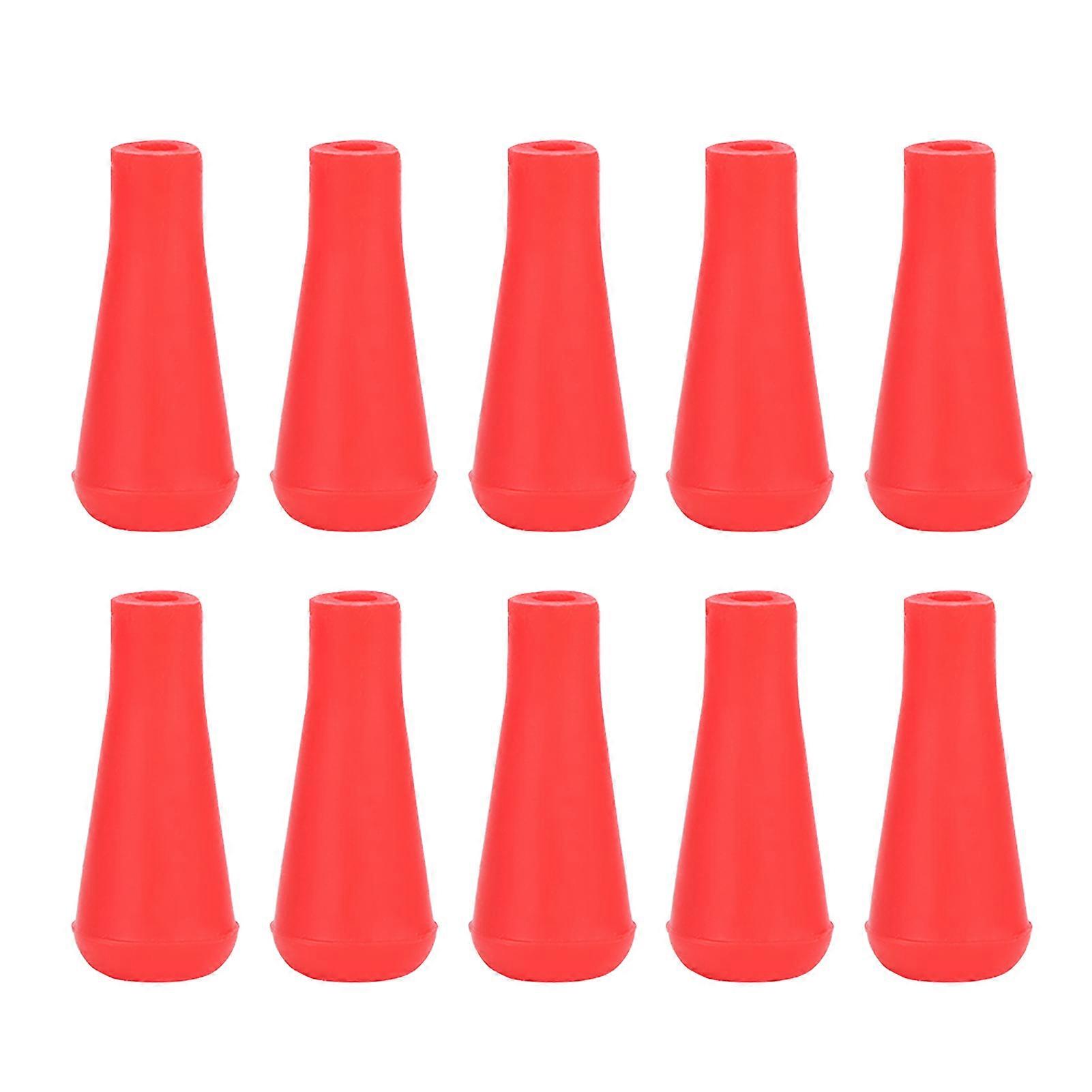 10pcs Rubber Arrowheads Replacement Tips for Archery Sports Training Red 8mm