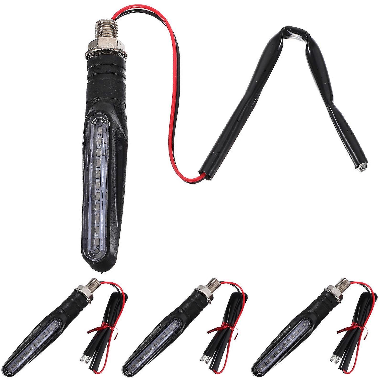 Turn Signal Indicator Light Motorcycle Lamp Night Driving ABS Material High Brightness 4Set