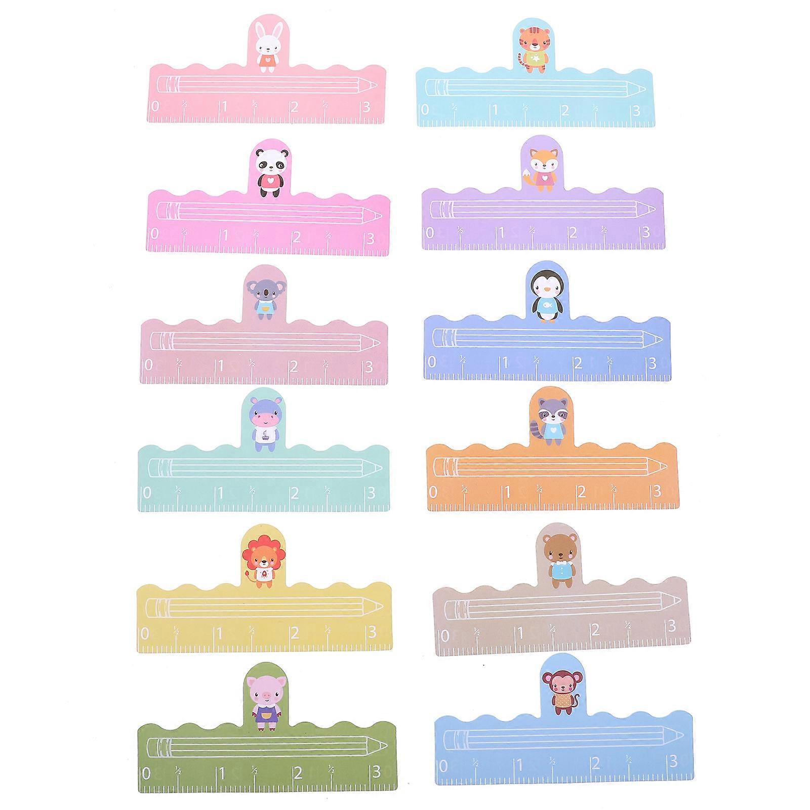 Guided Reading Strips Bookmarks For Students Reduce Visual Stress Assorted Color 9.5X5X0.01CM 12Pcs