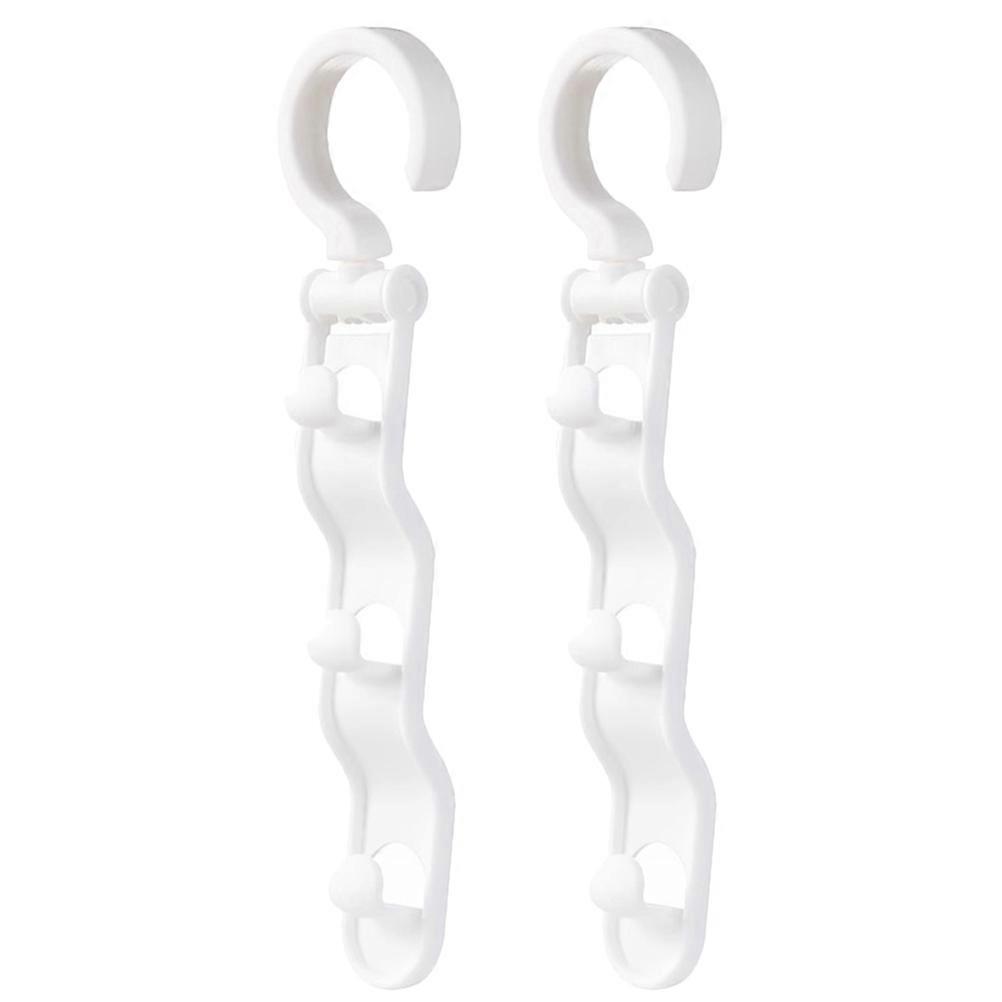 2Pcs Space Saving Hangers Wardrobe Storage Coat Hanger for Clothes Trouser