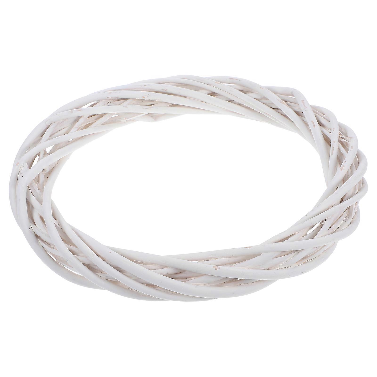 Hanging Woven Wreath Handmade Willow Wreath for Wedding and Holiday Decorations Round Shape 1Set
