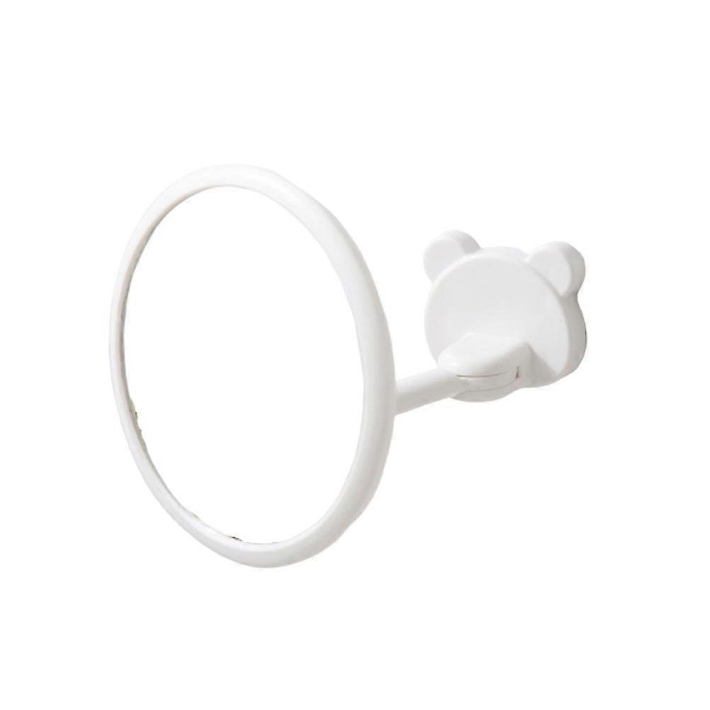 Small Vanity Mirror Multifunctional Folding Mirror Circular Mirror Angle Adjustable Wall-Mounted Nordic Style For Women 1Pcs