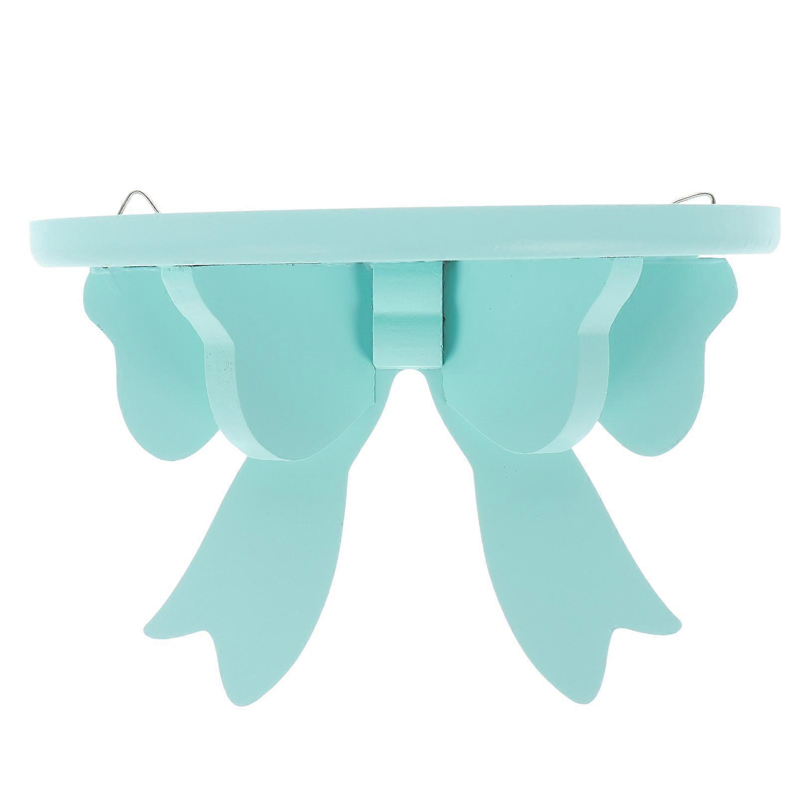 Small Shelf Nordic Style Wooden Semicircle Storage Shelf Kids Room Decoration Green 20.00X13.00X10.00CM Resistance 1Pack