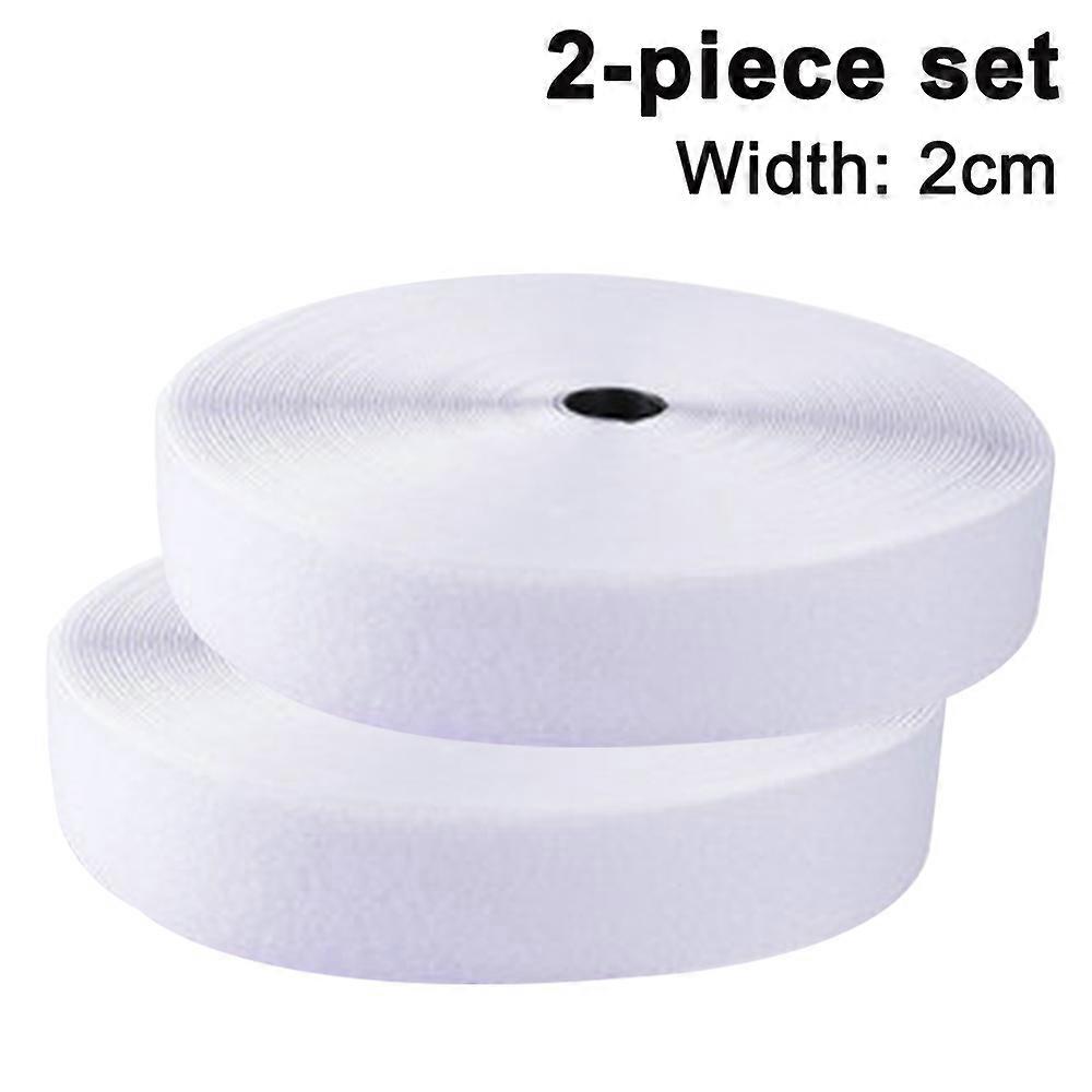 Hook and loop fastener, self-adhesive roll, width 20 mm, length 5 meters, nylon, for home, office, school, car and more