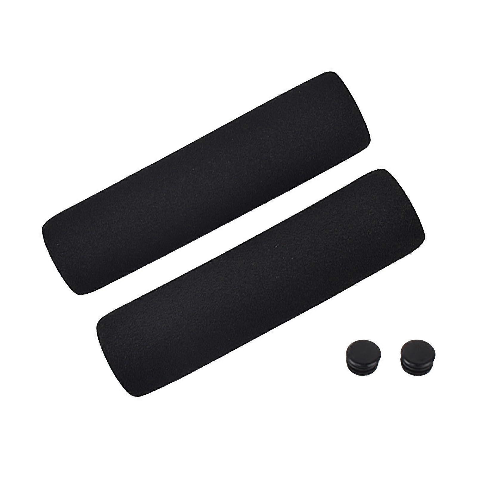 1 pair of shockabsorbing soft mountain bike handlebar grips for bicycles, foam, handlebar grips, bicycle grips