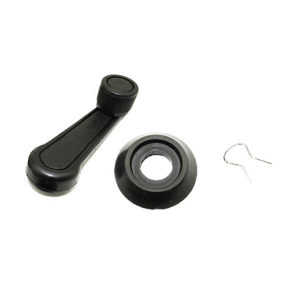 Universal Car Window Crank Handle 2-Pack Direct Fit Easy Install Replacement Manual Window Regulator Hand Crank Black