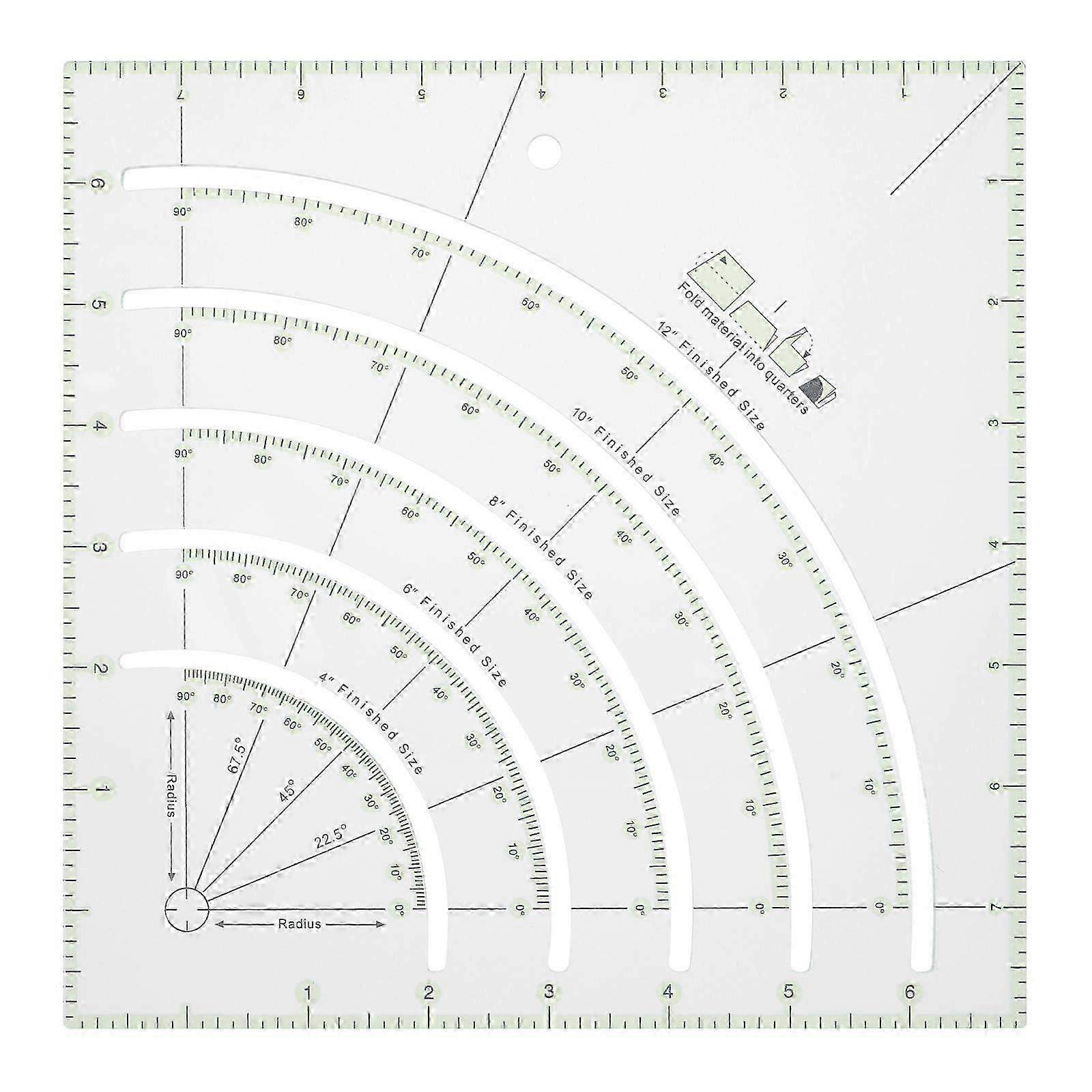 Acrylic Quilting Ruler Multifunctional Patchwork Ruler Sewing Craft Tool