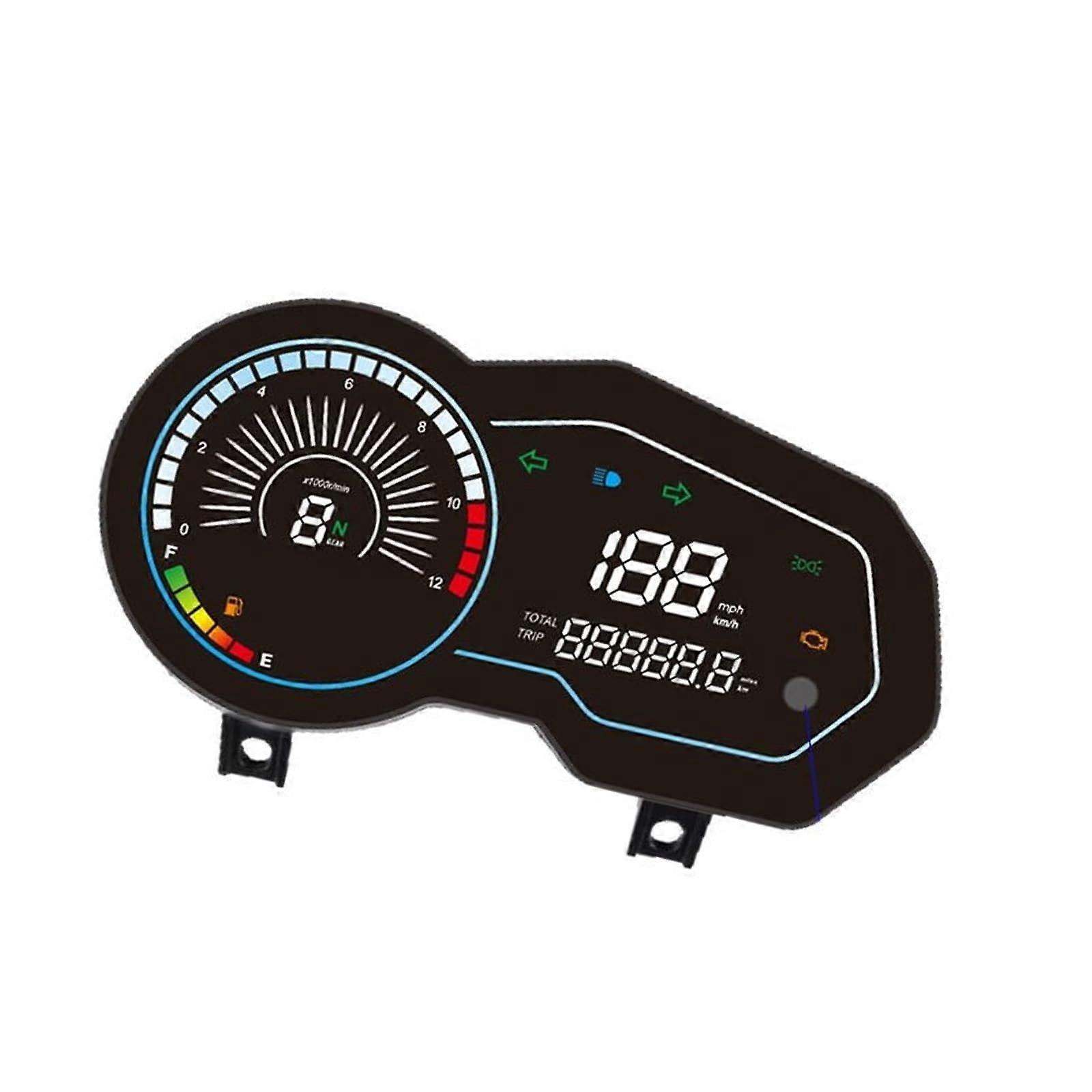 Digital Tachometer Instrument Waterproof Speedometer for Ltalika 150Z 150SZ with Kilometer and Miles Indicators