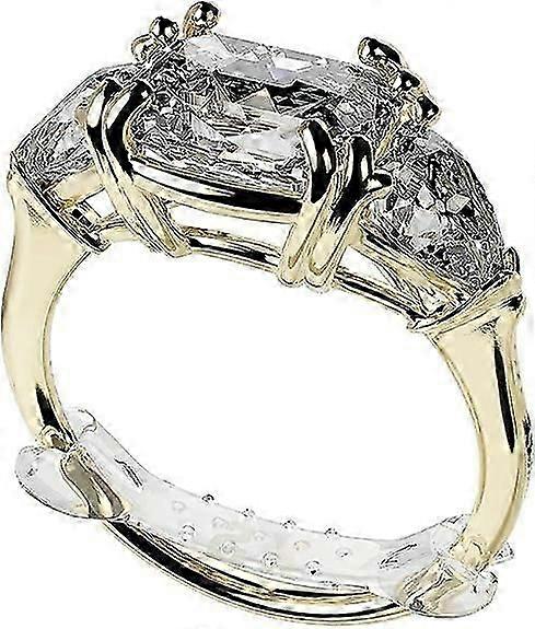 10-Pack Clear Memory Polymer Ring Sizers for a Perfect Fit Every Time