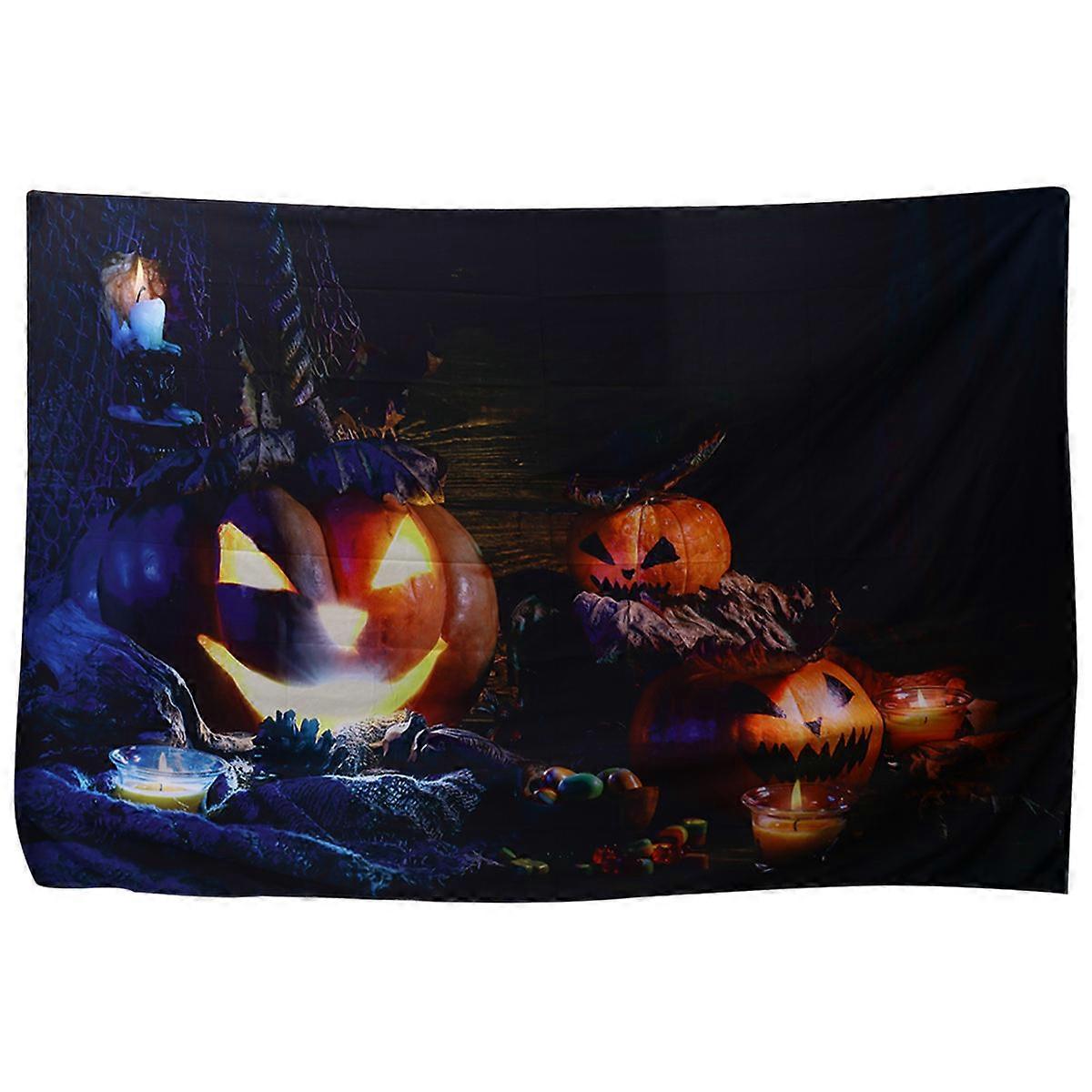 Διακοσμητικό κρεμαστό πανί Halloween εσωτερική διακοσμήσεις τοίχου κουβέρτα πολυεστέρα 1Pack