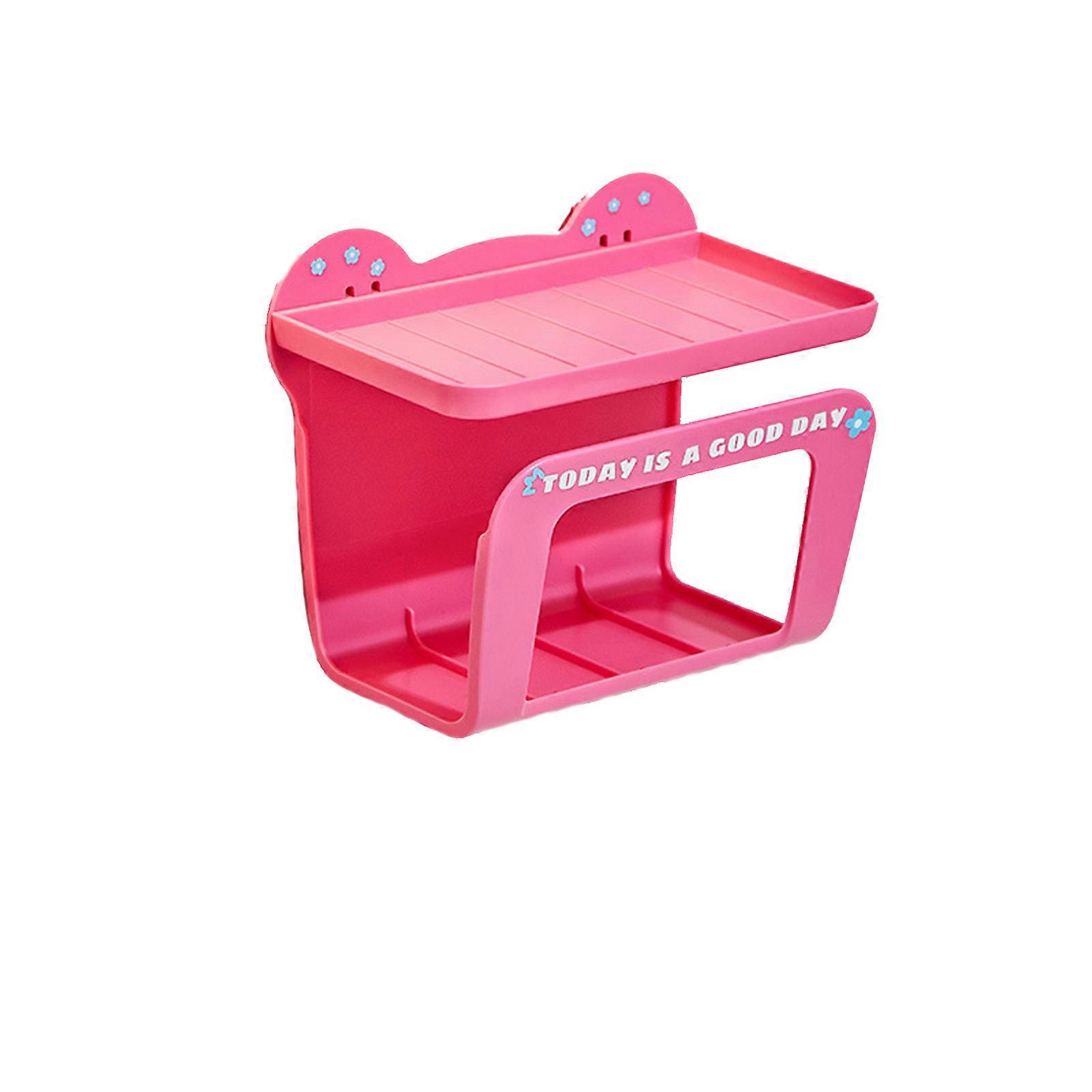 Large Capacity Wet Wipes Wall Mounted Holder Quick Access Dispenser Easy Adhesive Installation Without Holes Needed  Pink