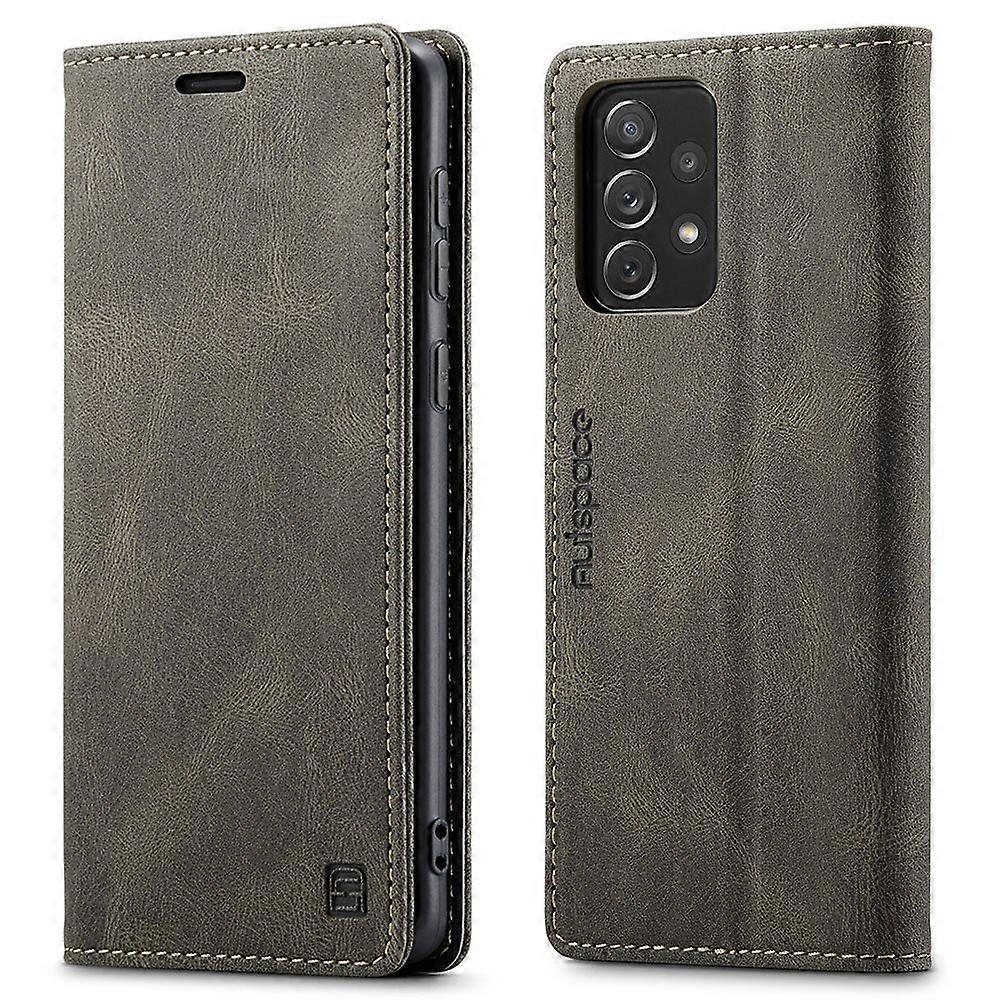 AUTSPACE A01 Series for Samsung Galaxy A53 5G PU Leather Case RFID Blocking Wallet Flip Stand Cover