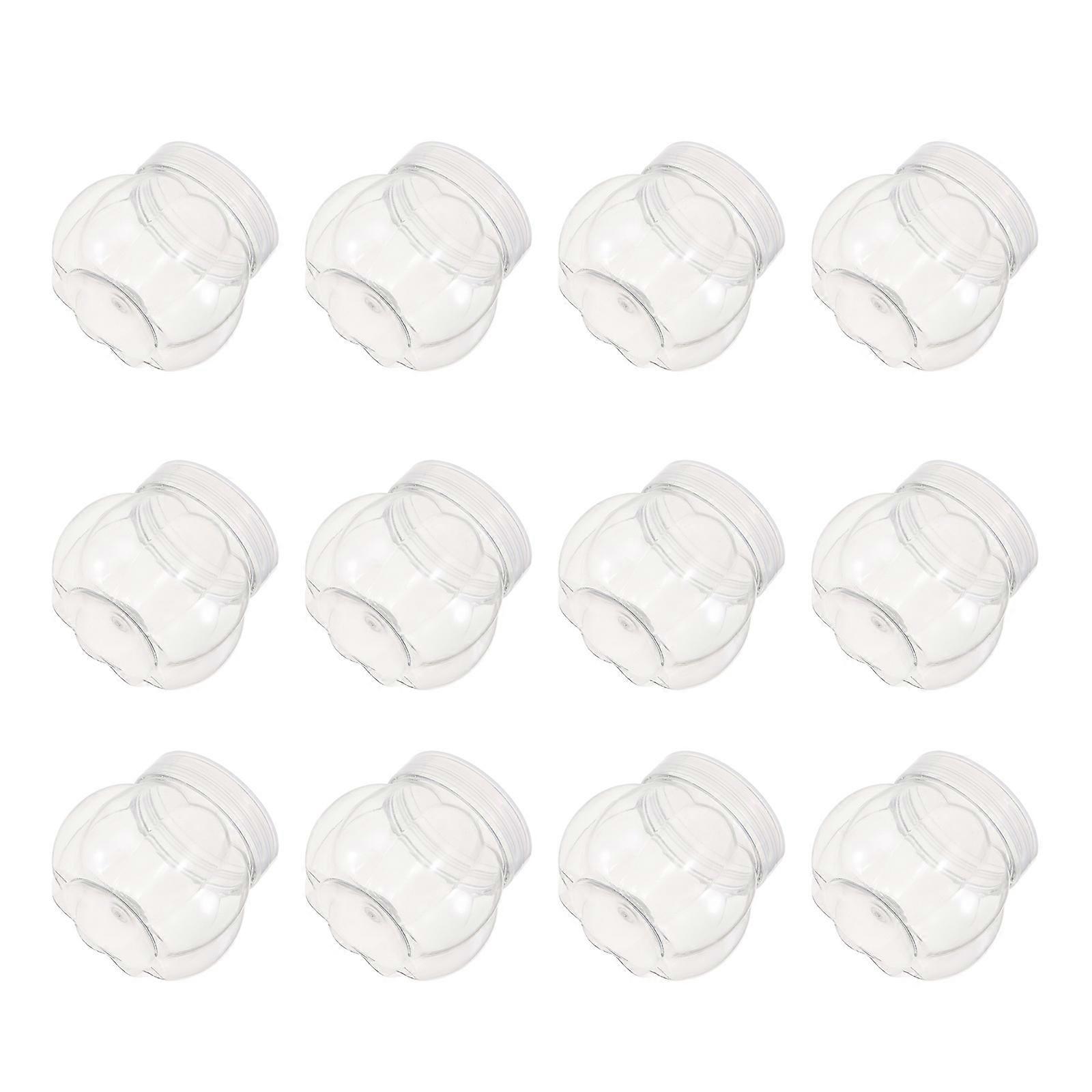 Mini Honey Jars Sealed Container Transparent 6.00X6.00X6.00CM 12Pcs