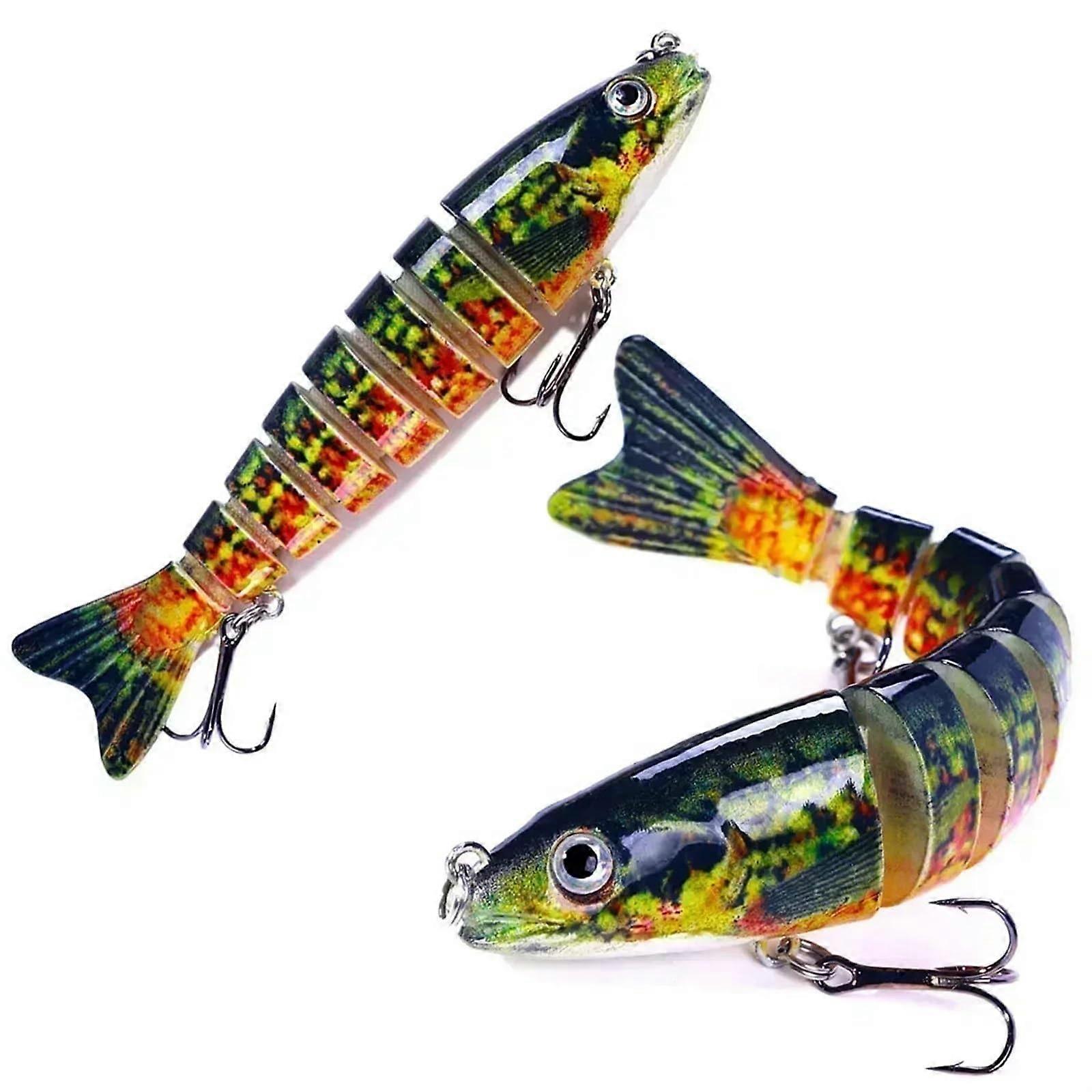 Multipart Lua lure fish, 12.8 cm, 18 g, artificial fish, hard bait, micro object, Luya Dogfish, fake bait, sea fishing (Size: 7)