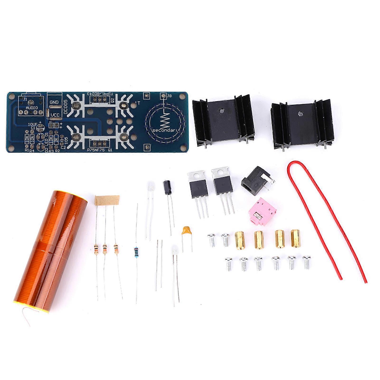 Mini Tesla Coil Plasma Speaker Loudspeaker Module Kit Electronic DIY Kit DC15~24V 15W