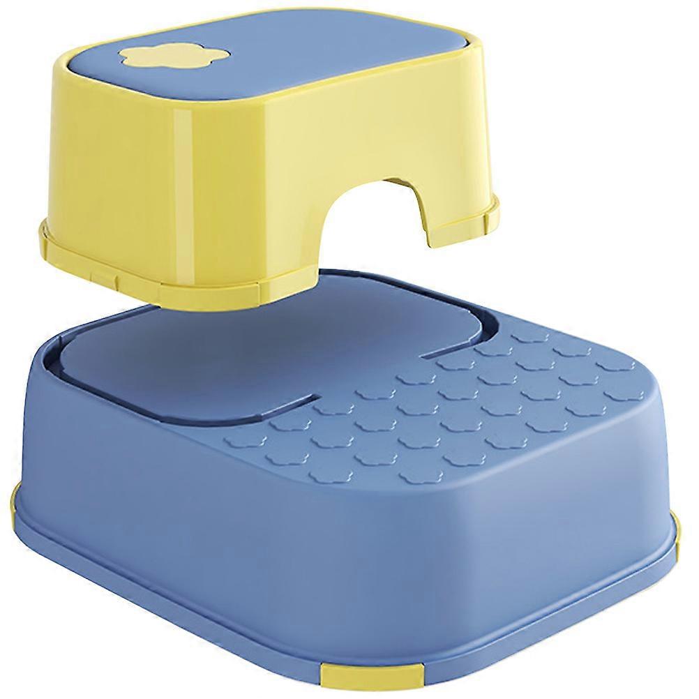 Non Slip Stool with Handle – PP Training Stool for Kids, Safe Use in Bathroom, Kitchen & Bedroom