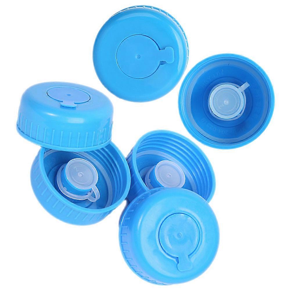 Water Jug Cap Replacement for Non Spill Use with 6Pcs Durable Blue Caps