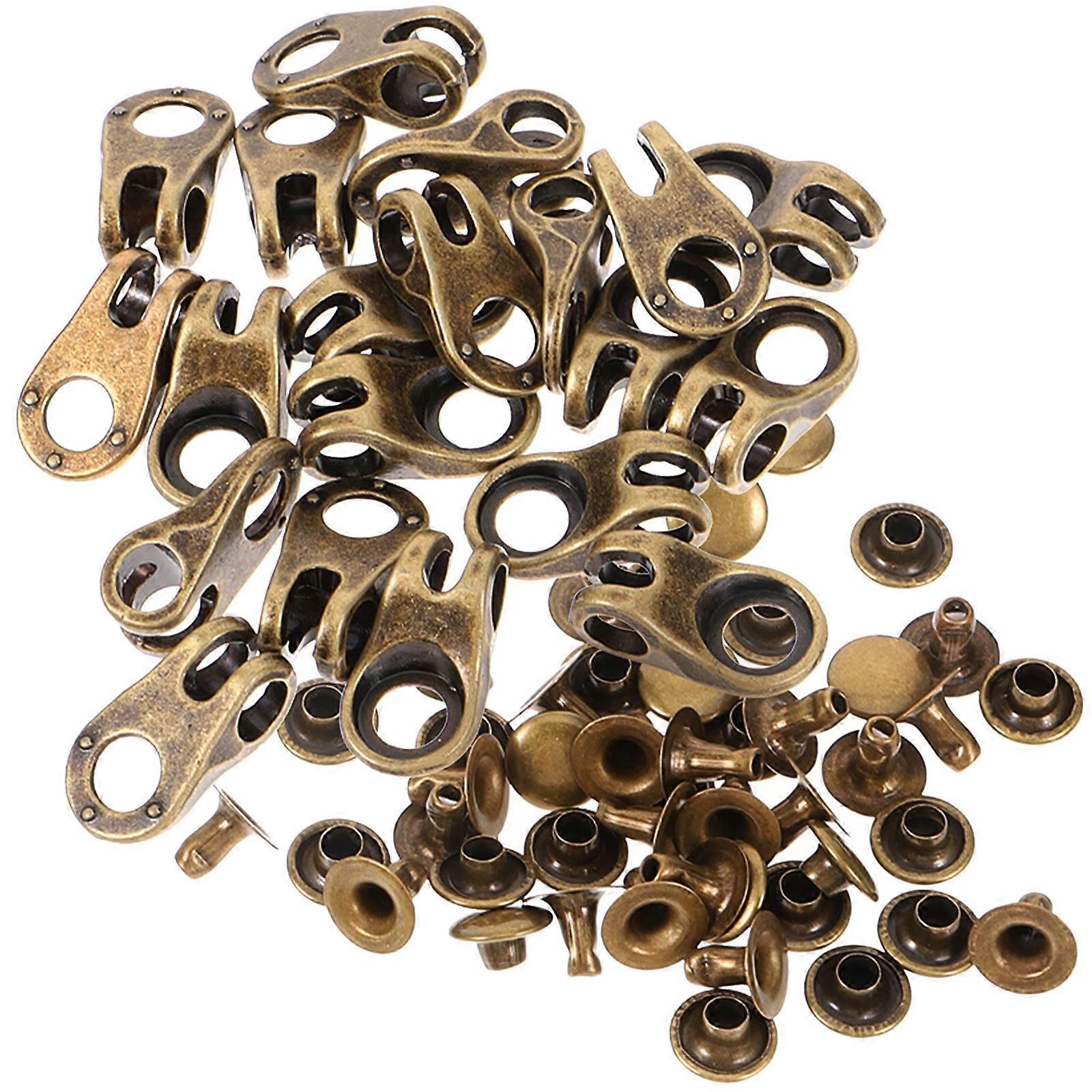 20pcs Shoe Lace Hooks Shoelace Buckles Boot Hooks with Boot Hook Lace Fittings