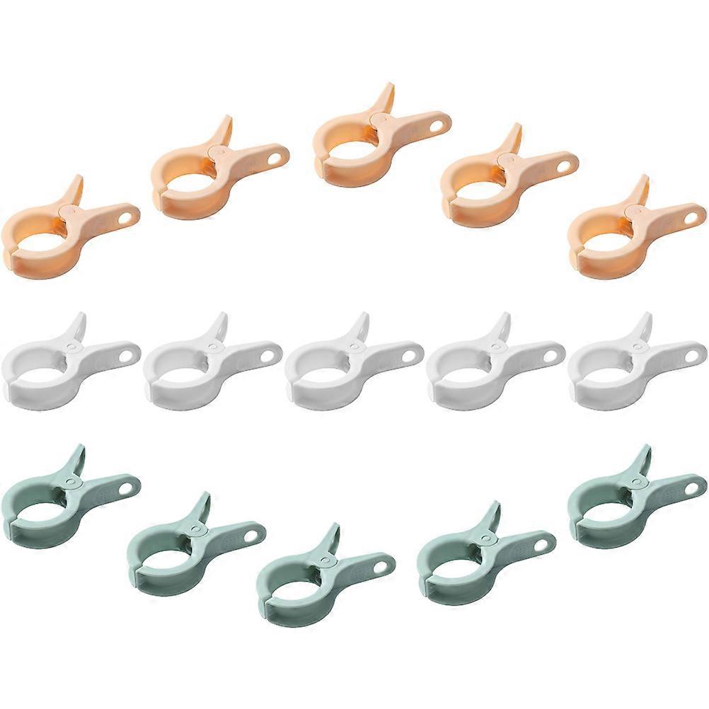 Windproof Clothespins 15pcs Non Slip Beach Towel Clips for Towels Swimsuits Quilts Drying Multi Functional Clips