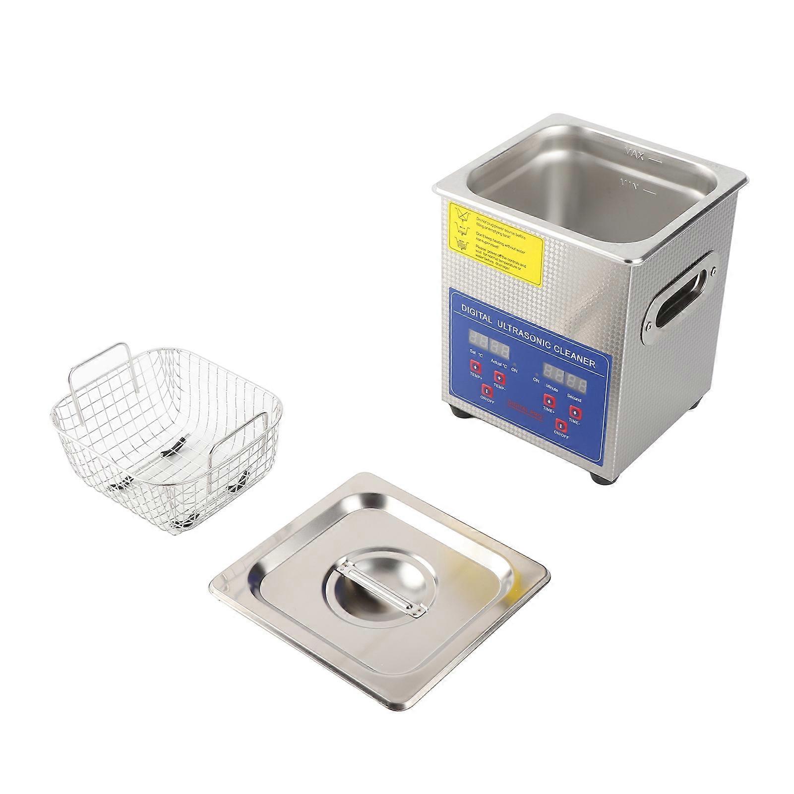 2L Digital Ultrasonic Cleaner Adjustable Heating Timing Cleaning Machine