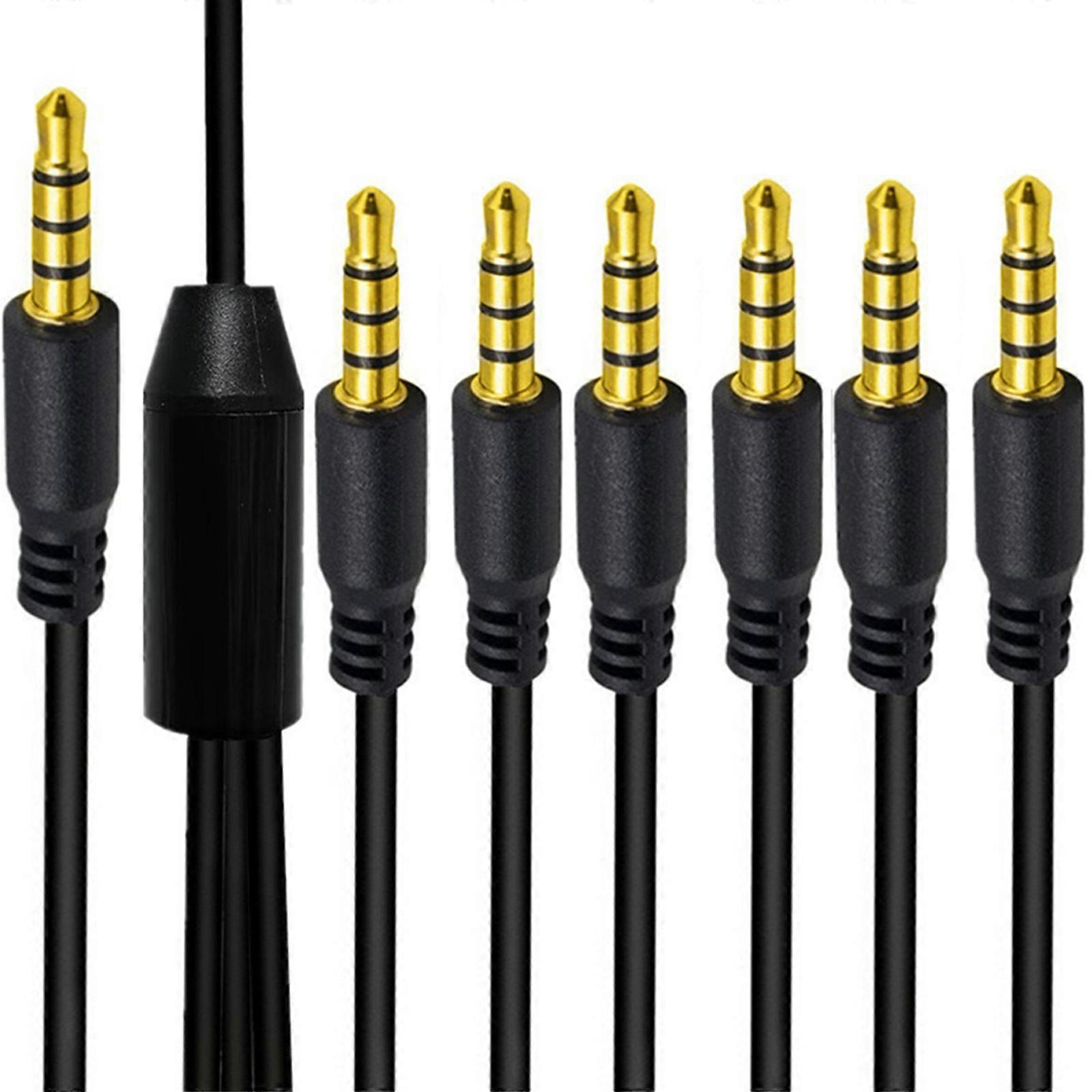 Reinforced Auxiliary Cord with Reinforced Stress Point for Vehicle Stereo Systems Music Player Phone TVs Laptop Tablets
