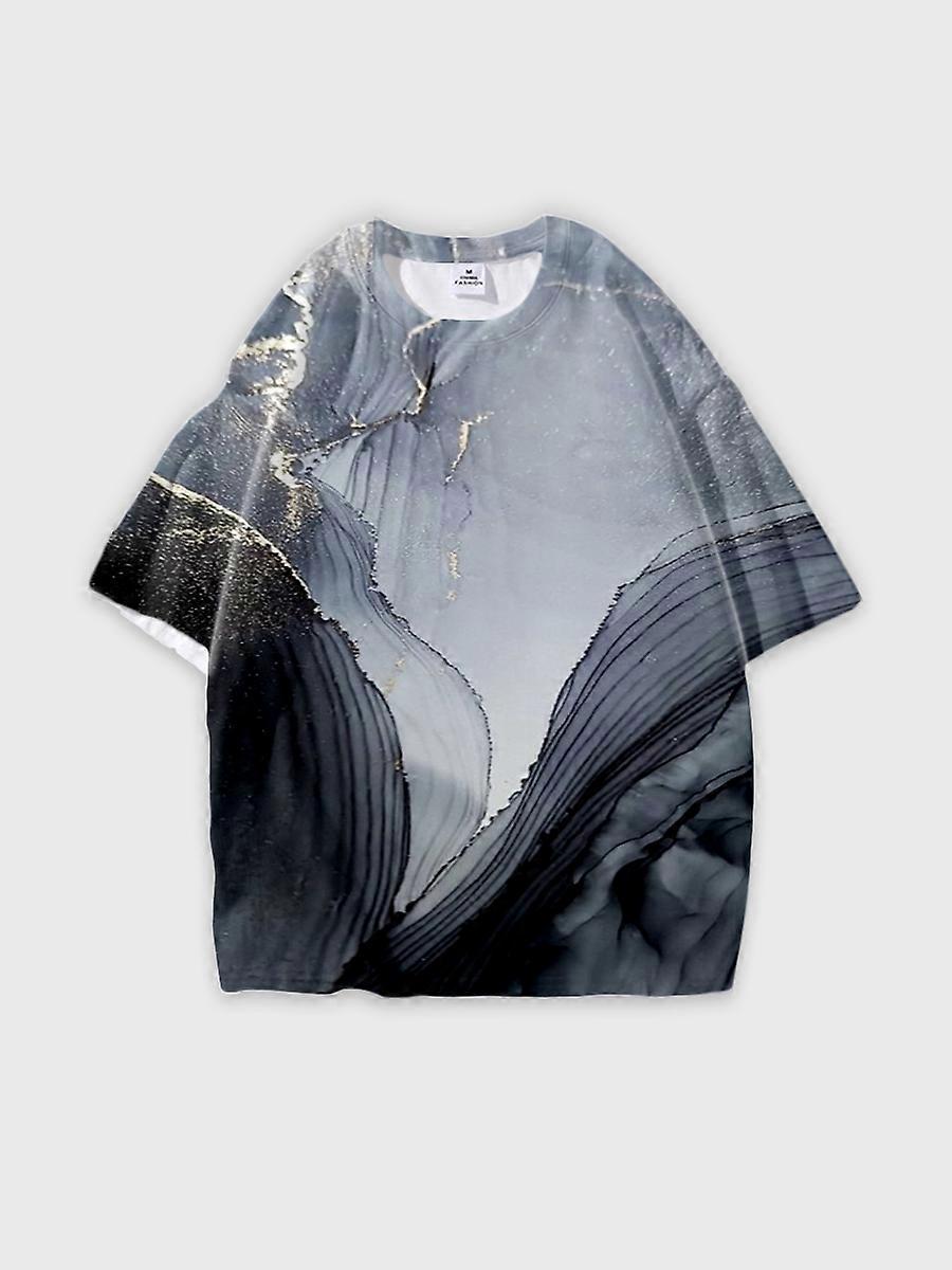 T-shirt round neck Pattern loose short sleeve JW2691