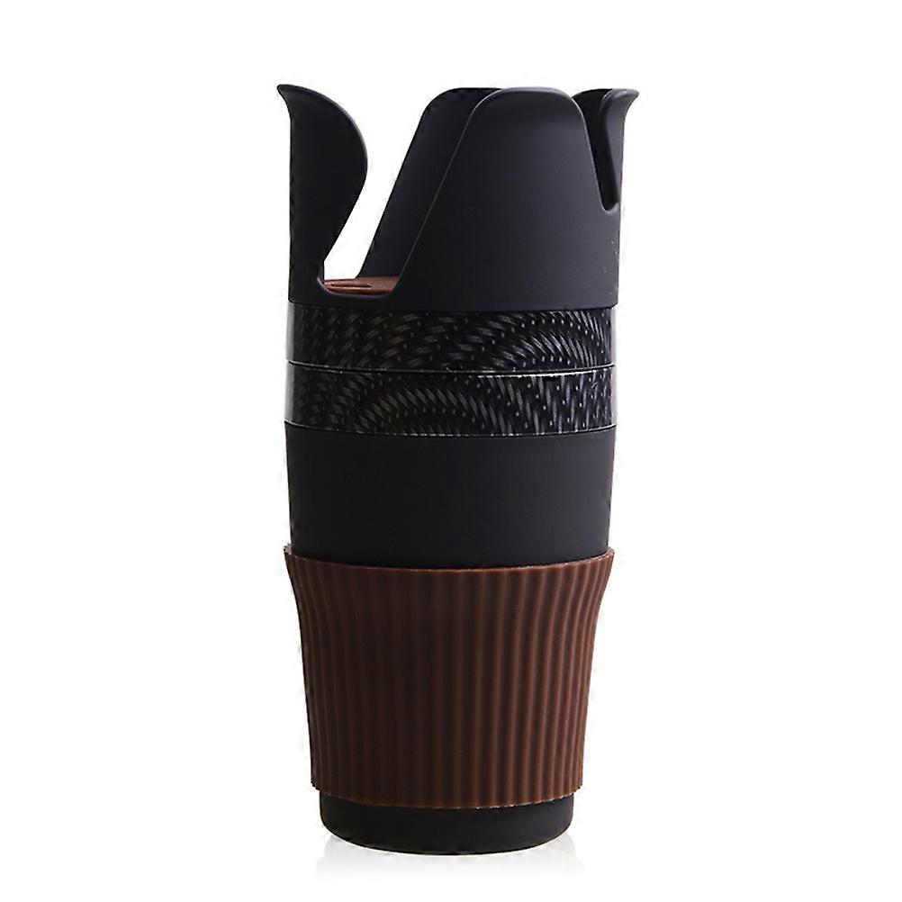 Car Beverage Cup Holder with Storage for Car Items Abs Material Square Shape 1Pcs