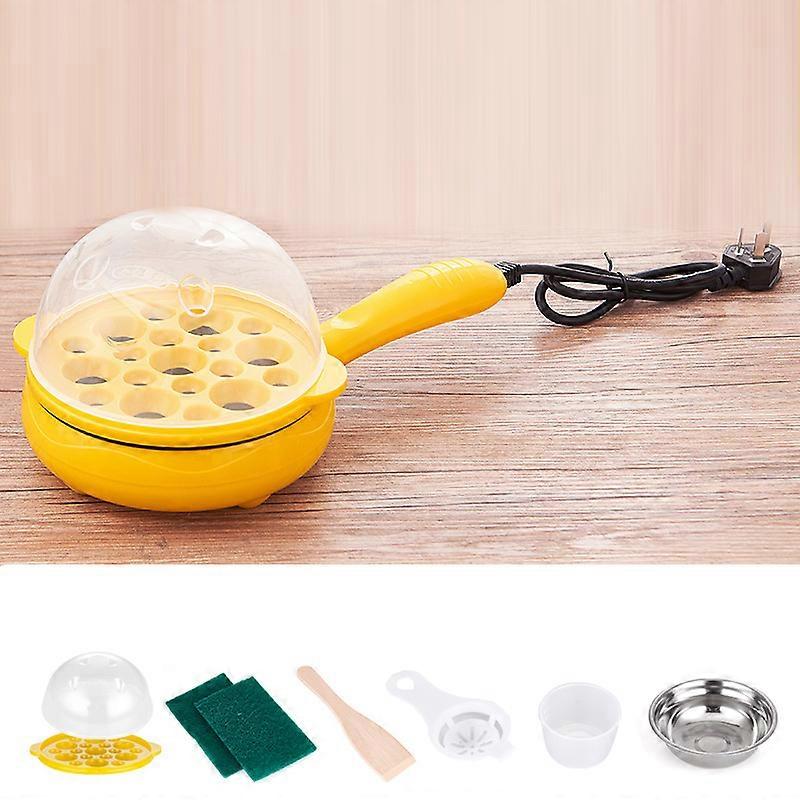 Multifunctional 2 in 1 Cooker Non Stick Frying Pan Automatic Off Egg Boiler Machine for Home Dormitory
