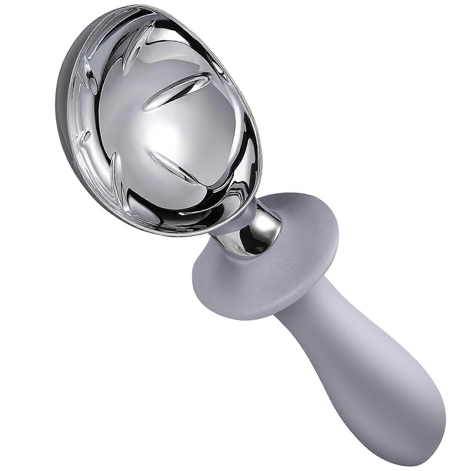 Metal Ice Scoop Ergonomic Handle Integrated Support For Home Restaurant Cafe 1Pack