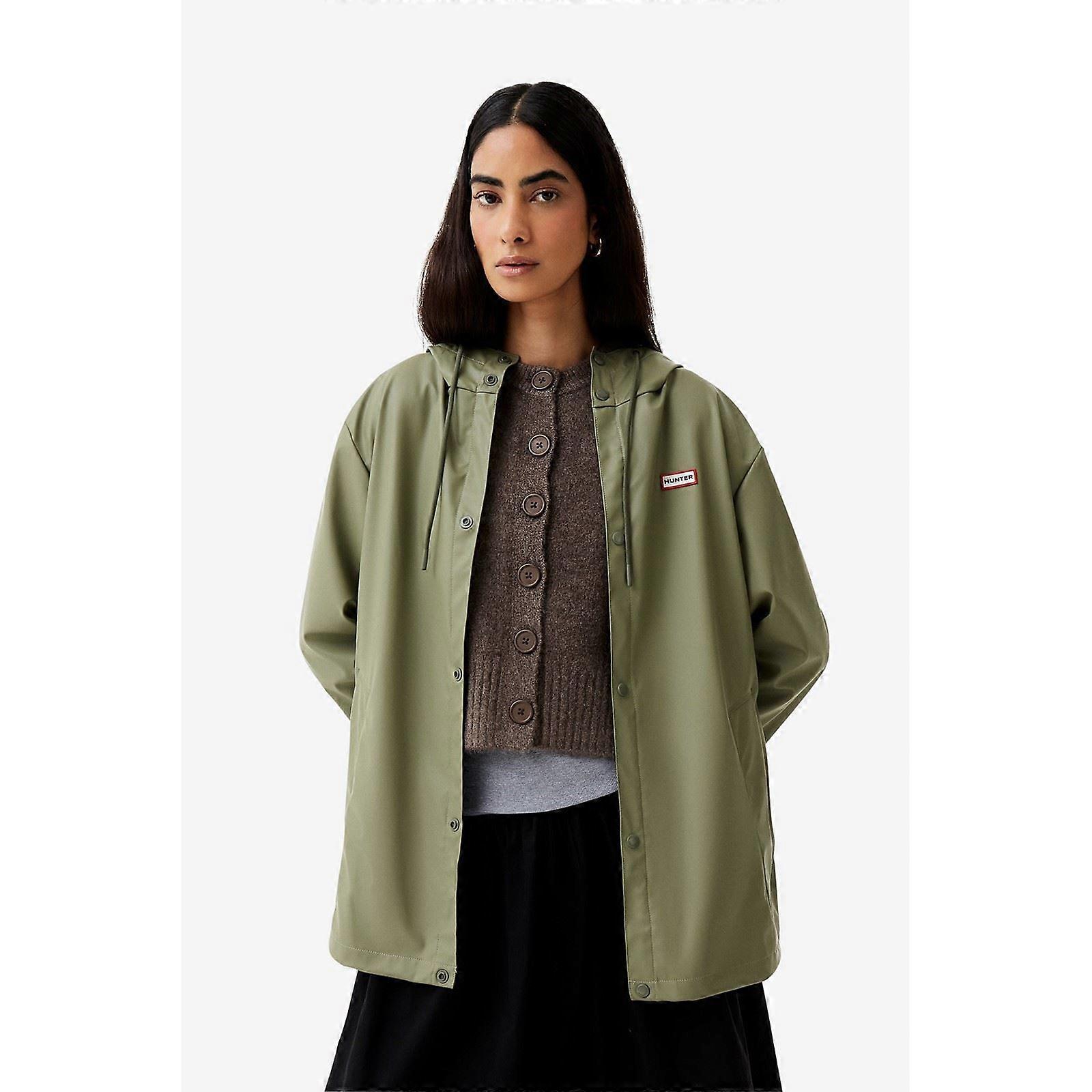 Hunter Izzy Hooded Unisex Adults Green Jacket