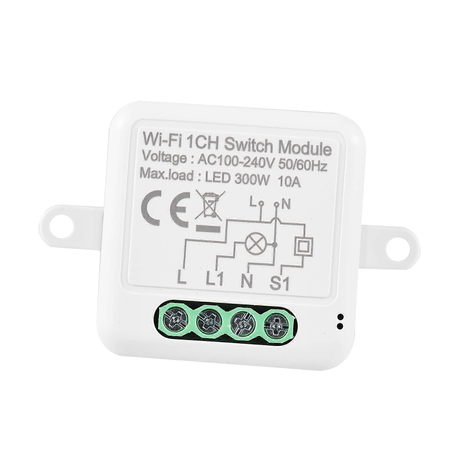 1CH WIFI Switch Module Mini Smart Module with Voice Control Mobilephone APP Control Timing Function