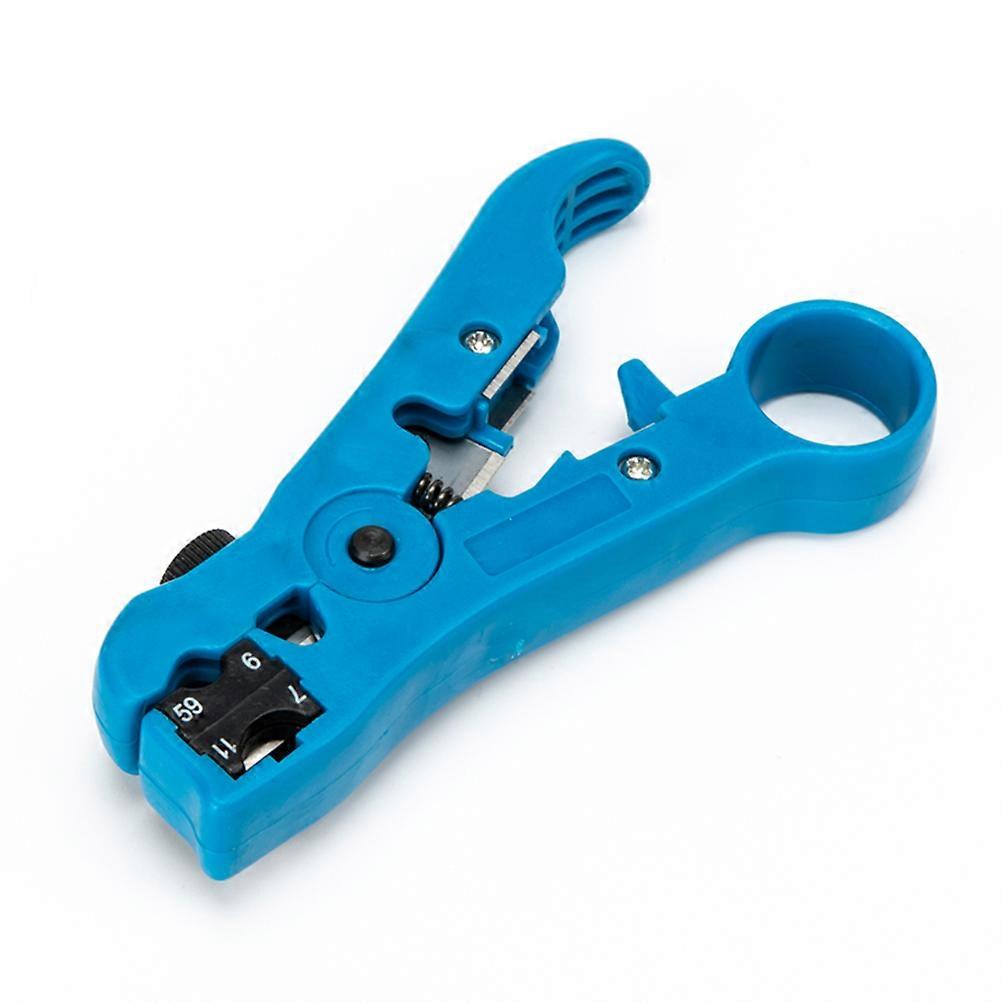 Coaxial Cable Stripper with Multiple Functions Blue