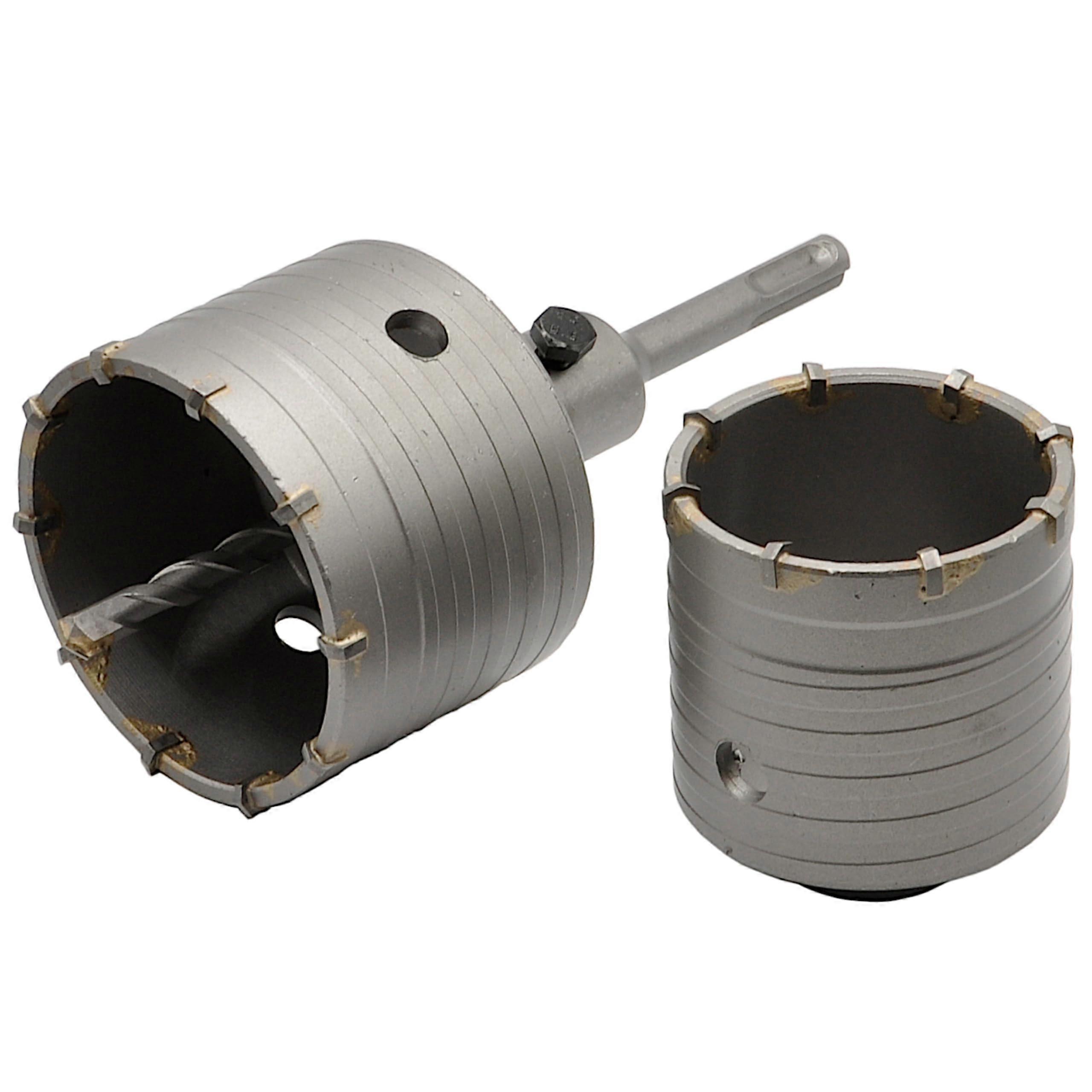 Hollow Drill Bit Set 65mm 80mm with SDS Plus Adapter 110mm
