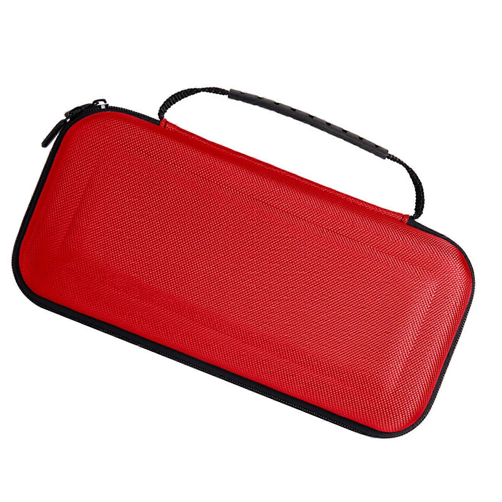 Portable Waterproof Carrying Case For Handheld Gaming Console Storage Organizers Pouch Easy Carry Dustproof Lightweight  Red