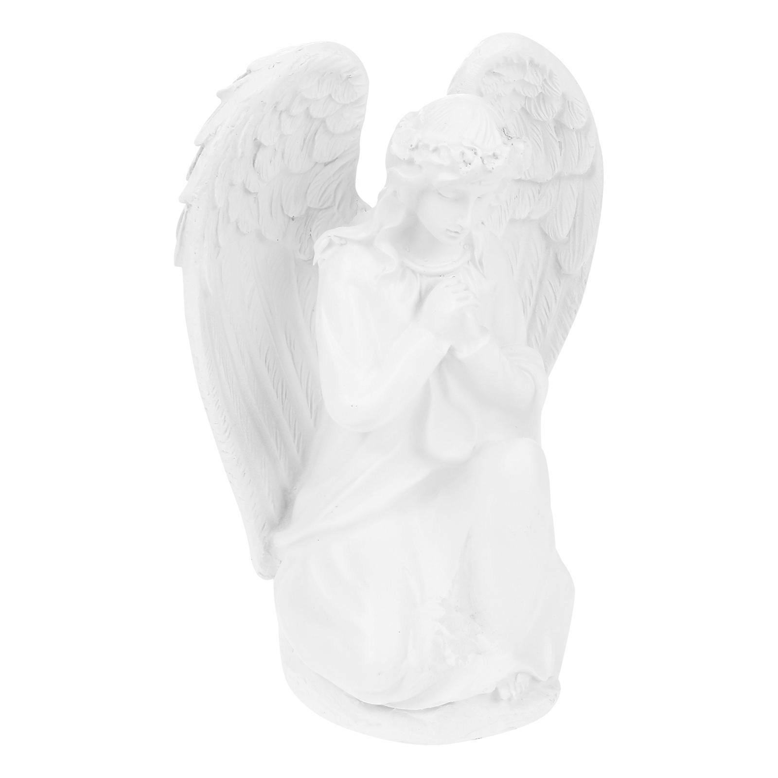Lovely Angel Decor Made of Resin for Home Desktop with Multi Color and Shiny Material