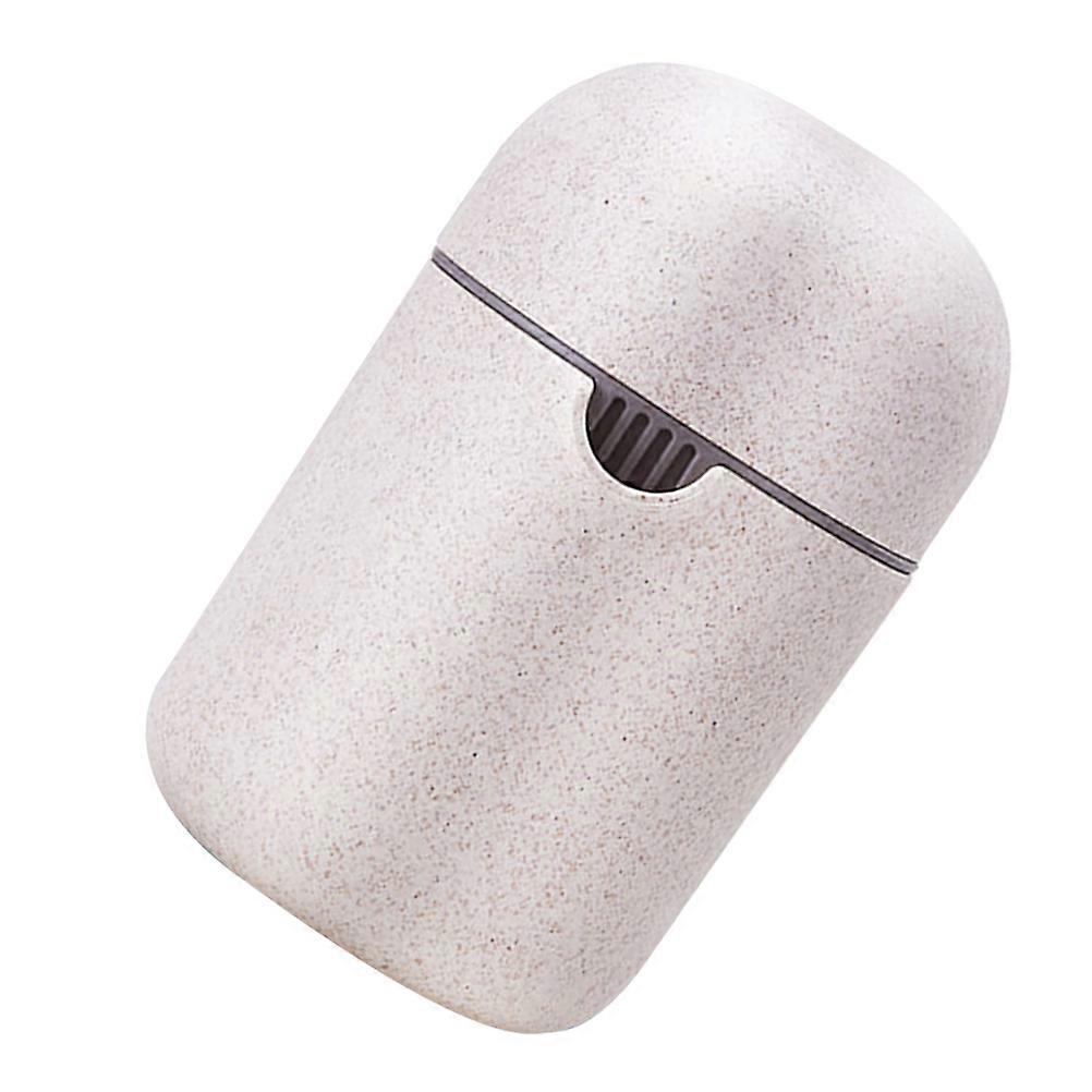 Portable Beige Fruit Juicer for Home Use Made of Synthetic Material Easy to Clean and Store 7.5 oz