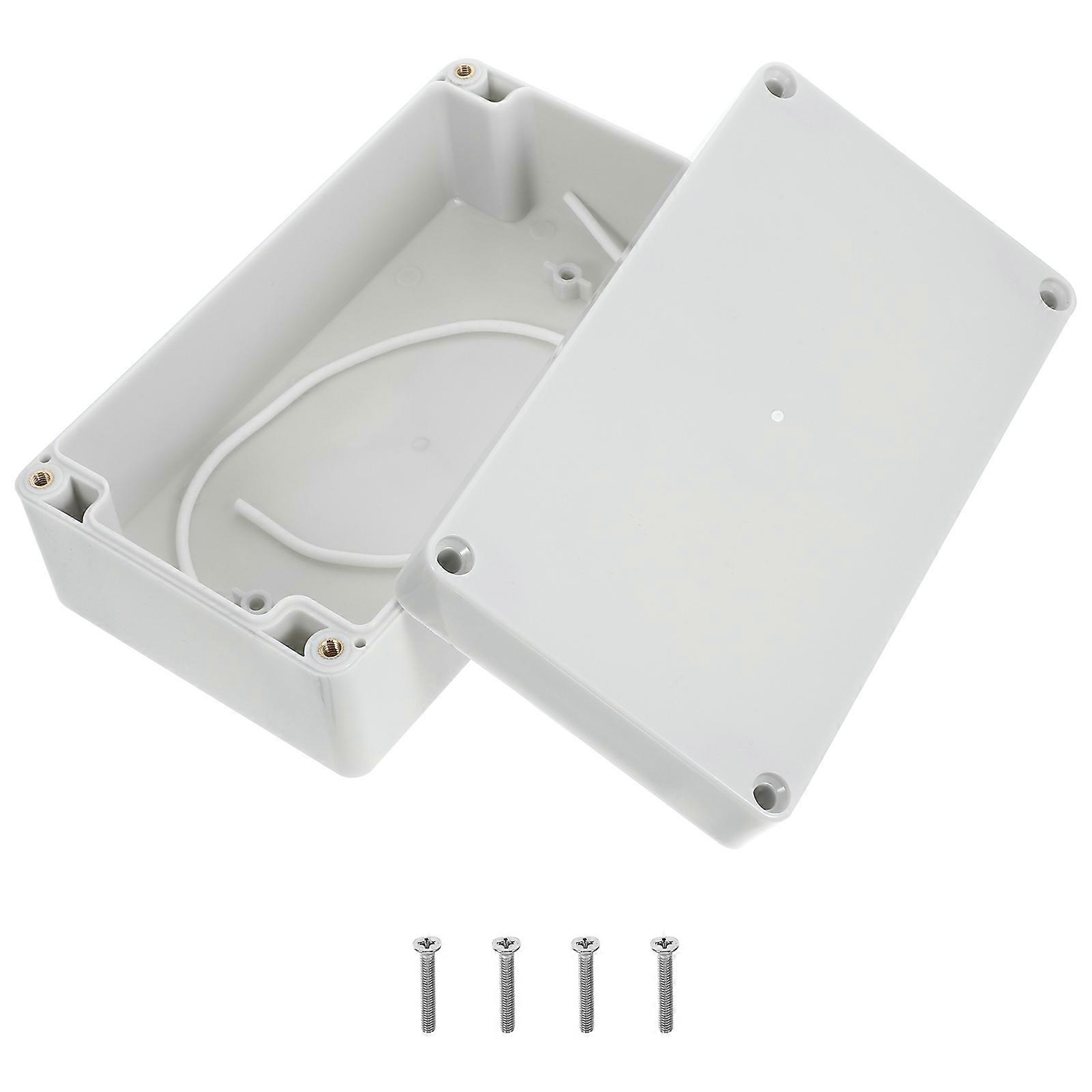Waterproof ABS Electrical Box for Connecting Ideal for Outdoor Use White Color 7x5 Inches
