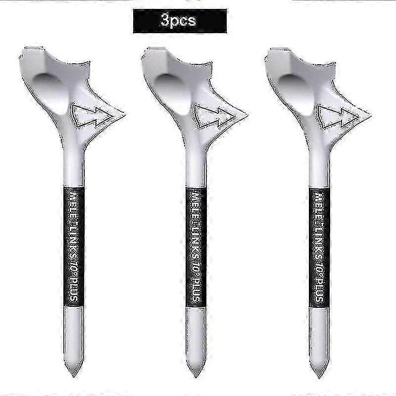 Durable Golf Tees 10 Tilt Design Reduces Rotation Zero Drag for Practice - 3pcs