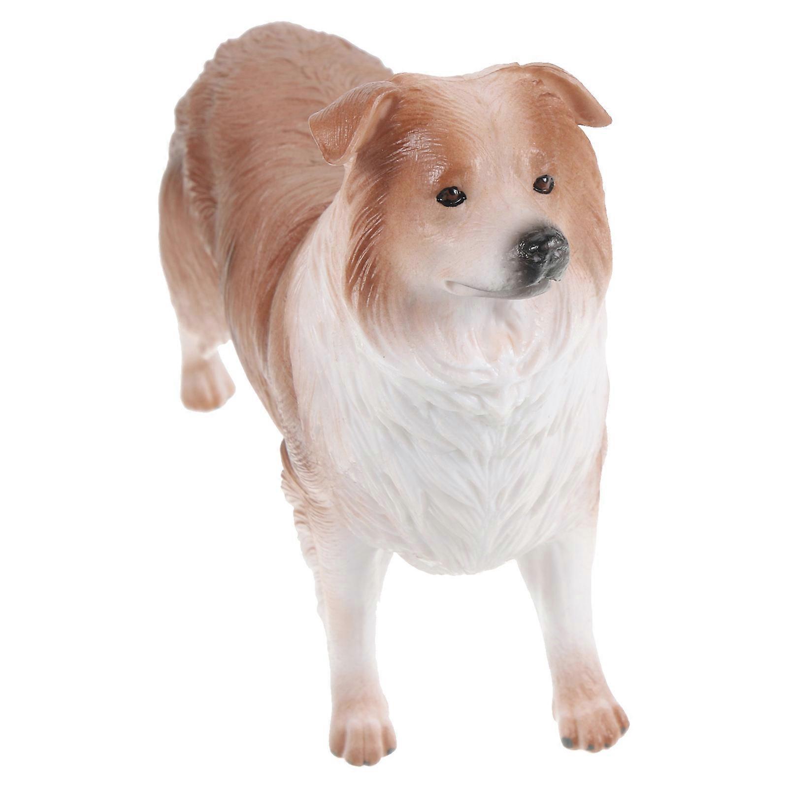 Grey Plastic Shepherd Dog Ornaments for Decor Set of 5 Perfect for Home and Indoor Use