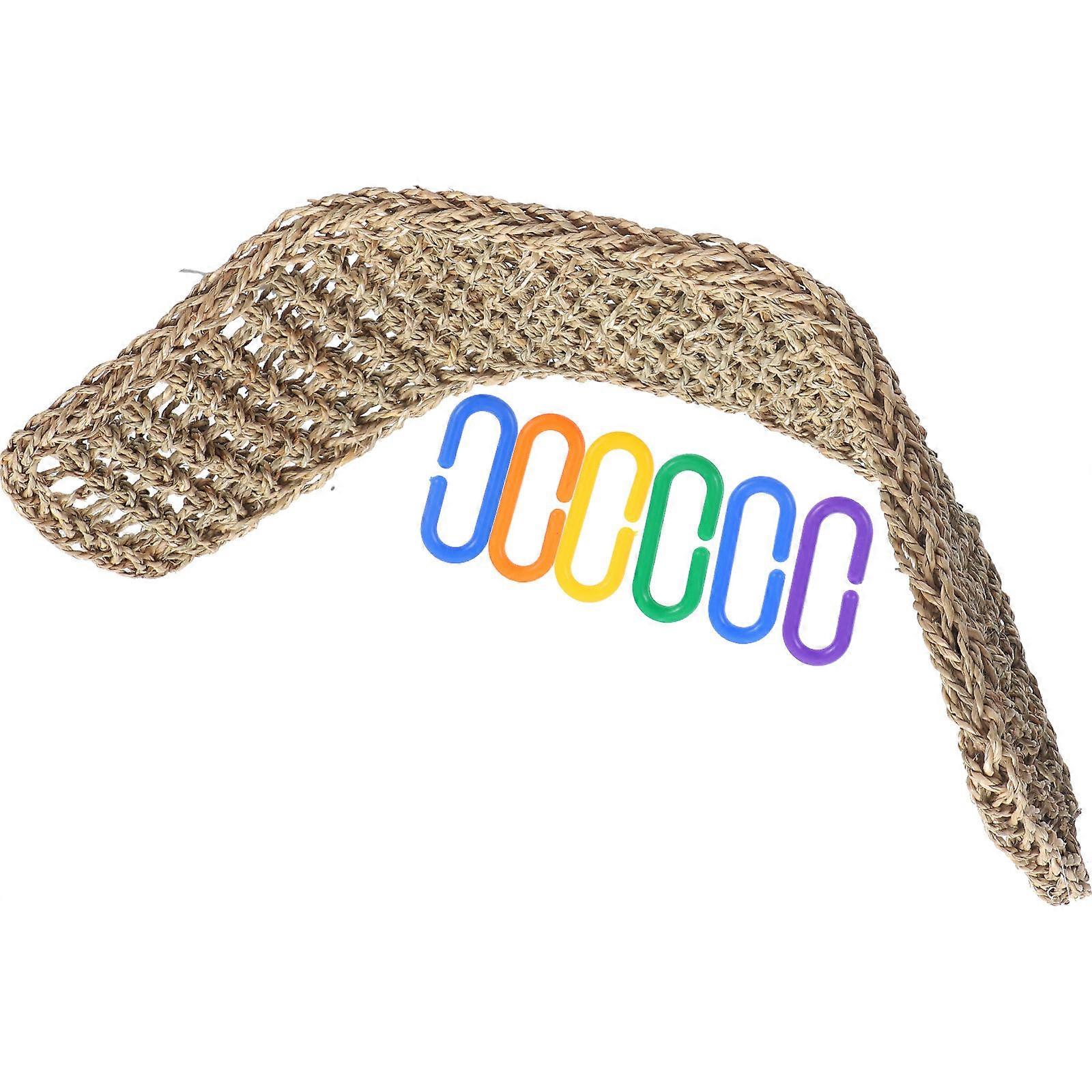 Bird Hammock Swing for Cockatiel Parrot Perch Stand Decorative Hanging Cage Accessory Fine Workmanship Clear Design Enriches Environment Stimulates