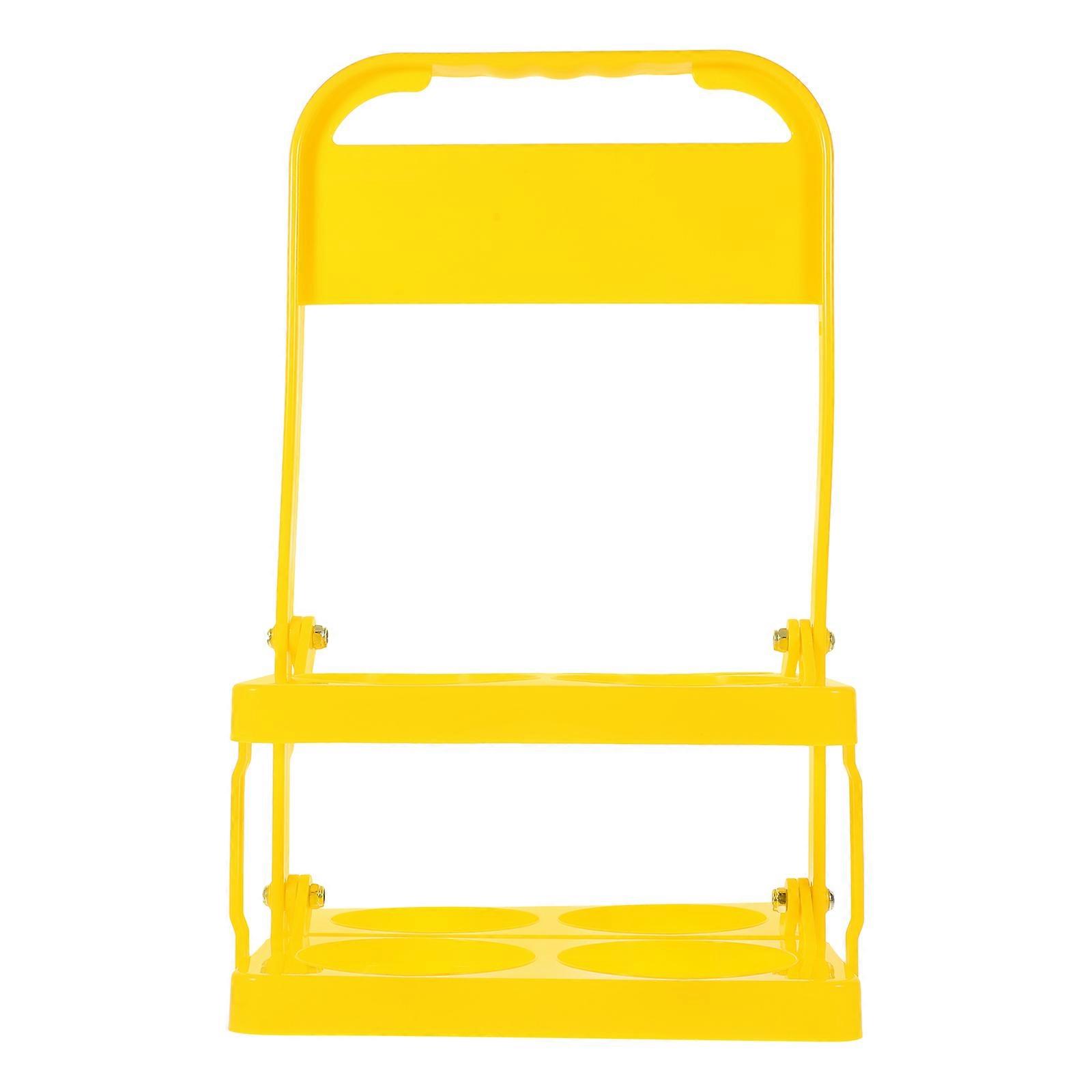 Folding Plastic Beer Bottle Rack with Handle for Home Bar & Camping – Space Saving Design for Easy Storage & Transport