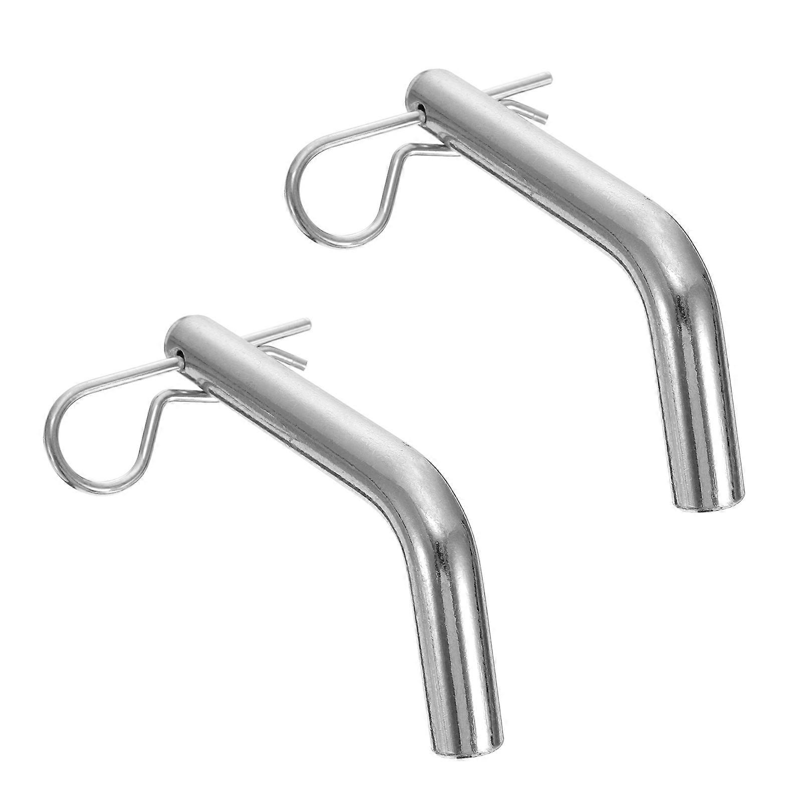 Lock Pin Sturdy Trailer Hitch Professional Trailer Bolt Locking Pin Universal Design Iron Electroplated Coating 2Pcs