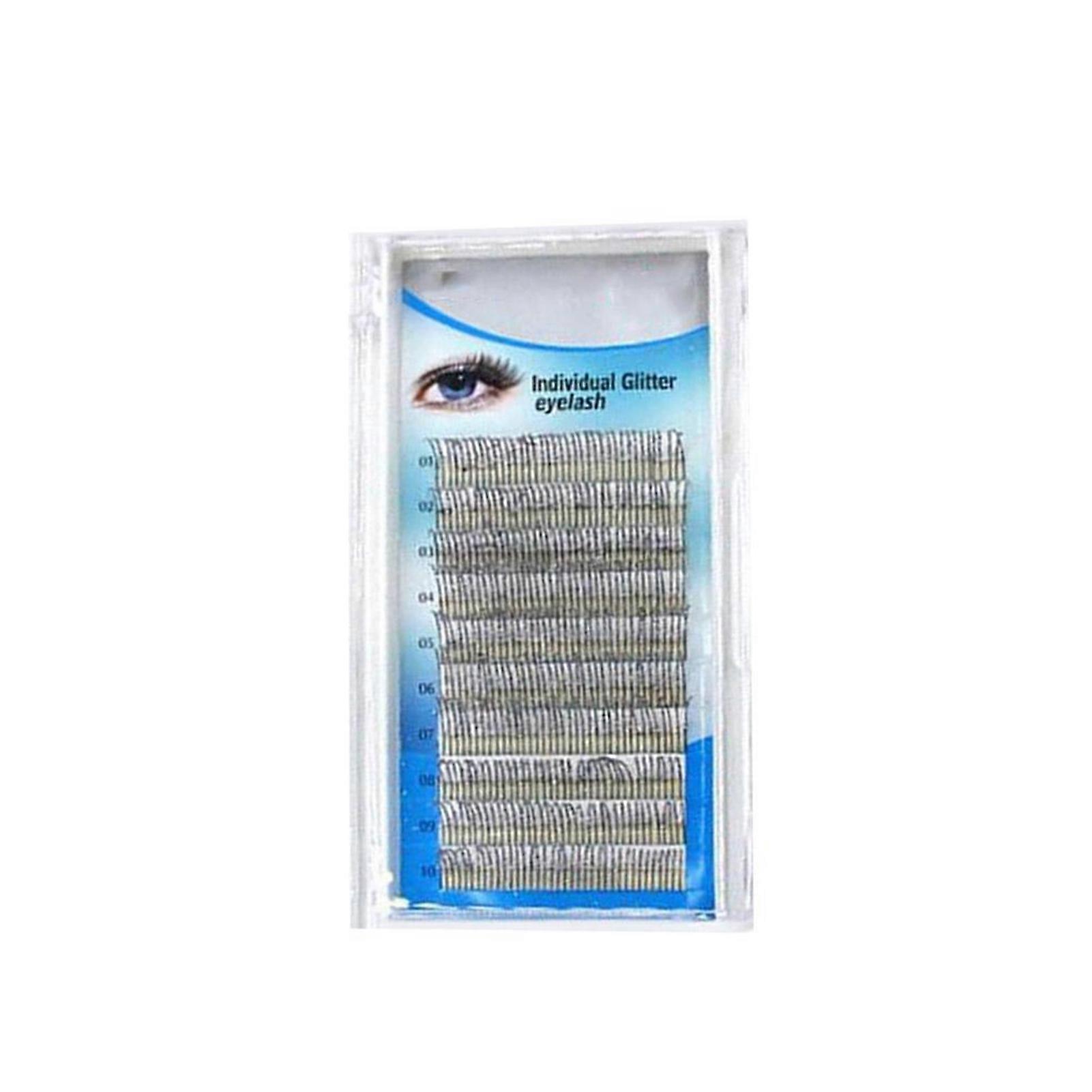 Glitter Eyelash Extensions 0.15 mm C Curl Individual Eyelashes Glitter Shiny False Eyelashes