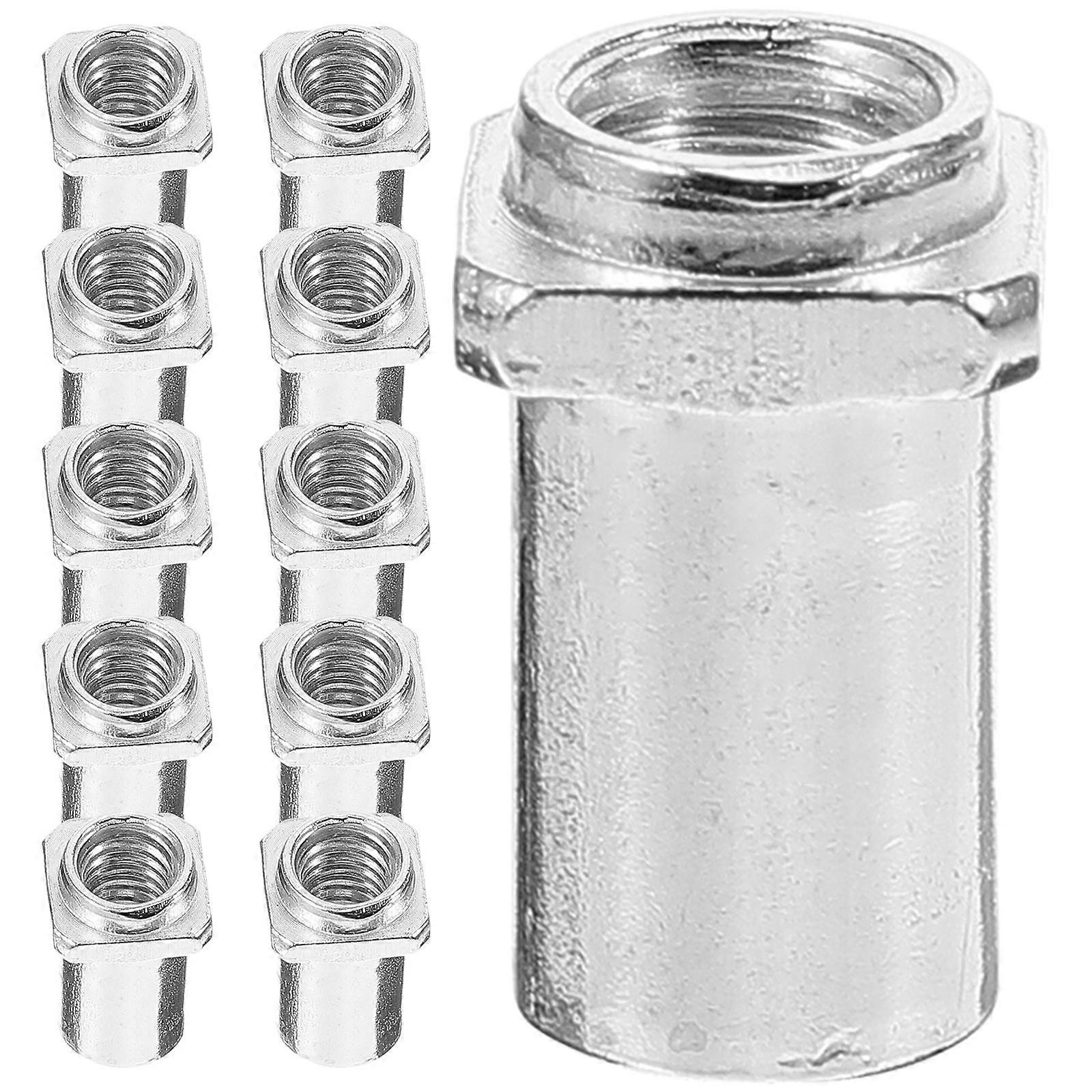 Lug Nuts Set For Drum Maintenance Silver Iron 1.50X0.90X0.90CM Friction Increase Practical Function 20Set