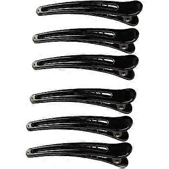 Professional Hair Clips, 6 Pcs Duckbill Hair Clips, Plastic Hairdressing Clip, Non-Slip Hair Clips, for Professional Makeup and Hairdressing