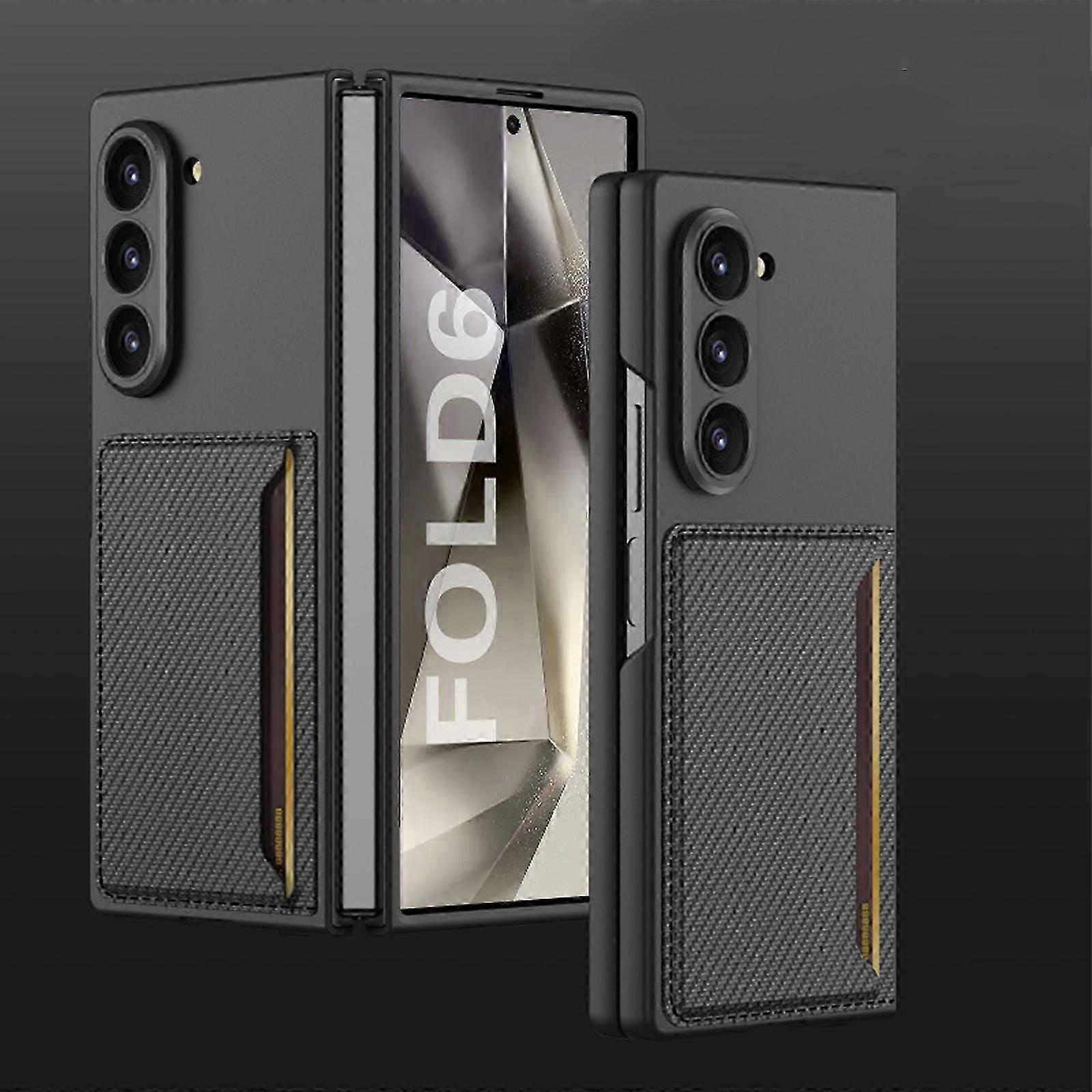 Z Fold 6 Case with Card Slots,Galaxy Z Fold 6 Case with Card Holder, Military Grade Drop Protective Cover for Z Fold6
