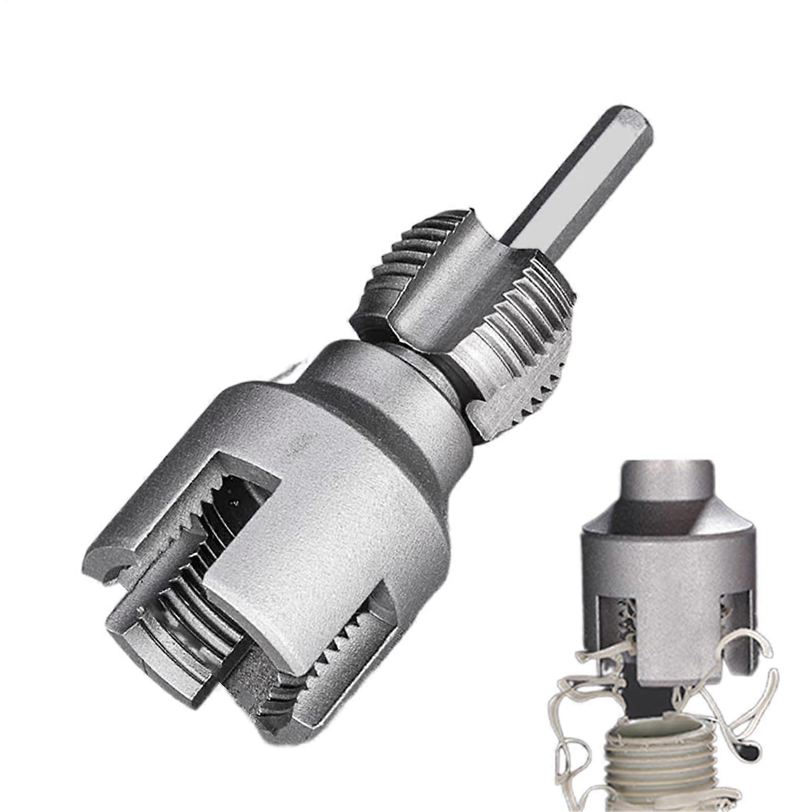 Pipe Thread Cutter Kit, Multifunctional Pipe Threader Tool, Water Pipe Thread Opener, Double Head for 1/2, 3/4 Inch Pipes