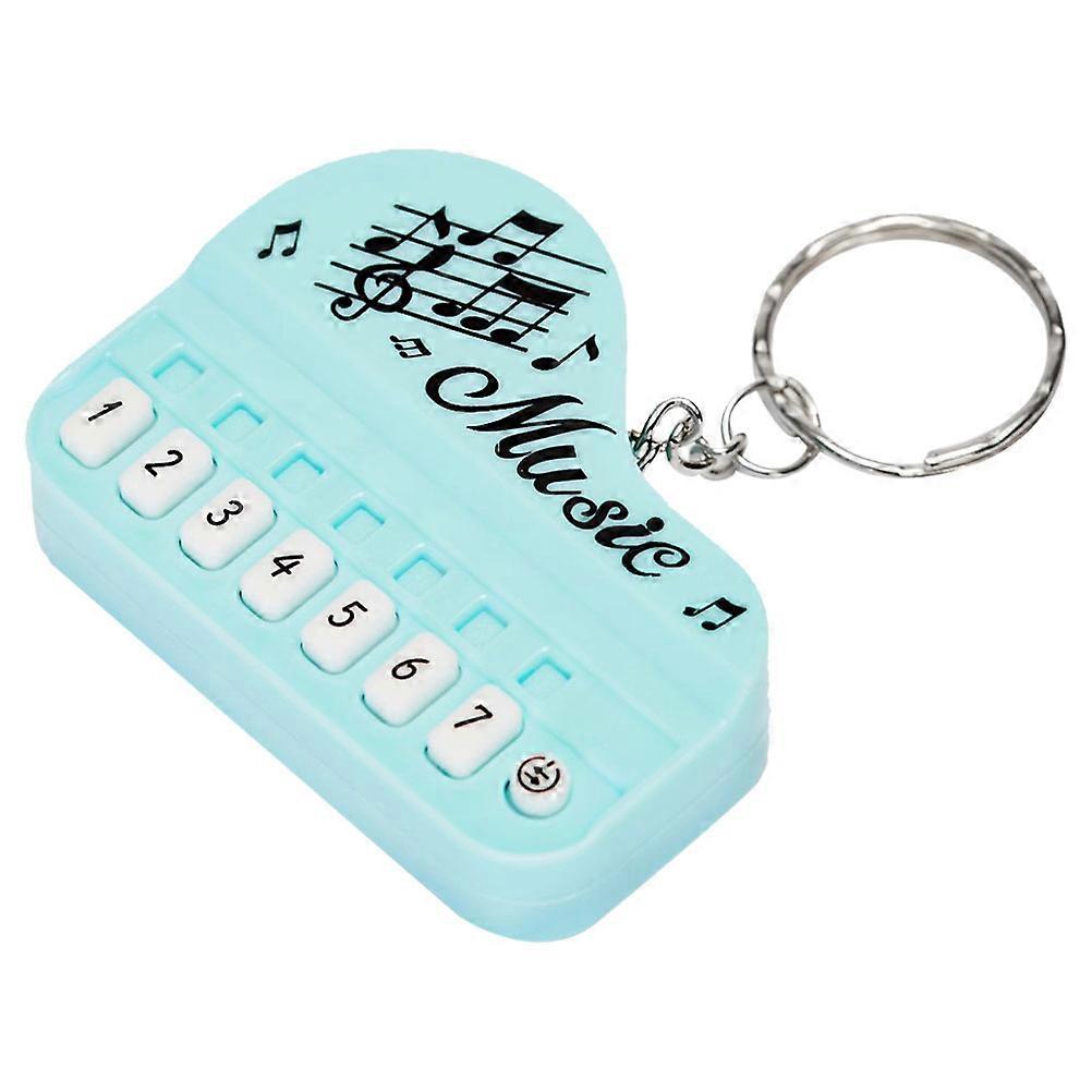 Skyblue Piano Keychain Made of Plastic for Xmas with Resistance and Unique Design 3.5 inches