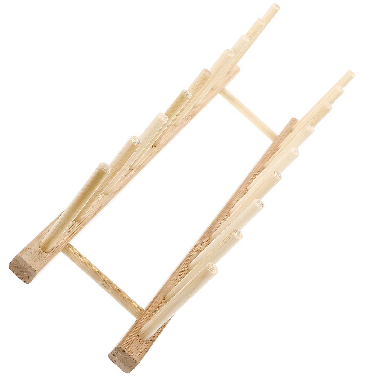 Practical Beige Wooden Spool Holder for Home Strong and Durable Thread Rack 7.5 x 4.2 Inches