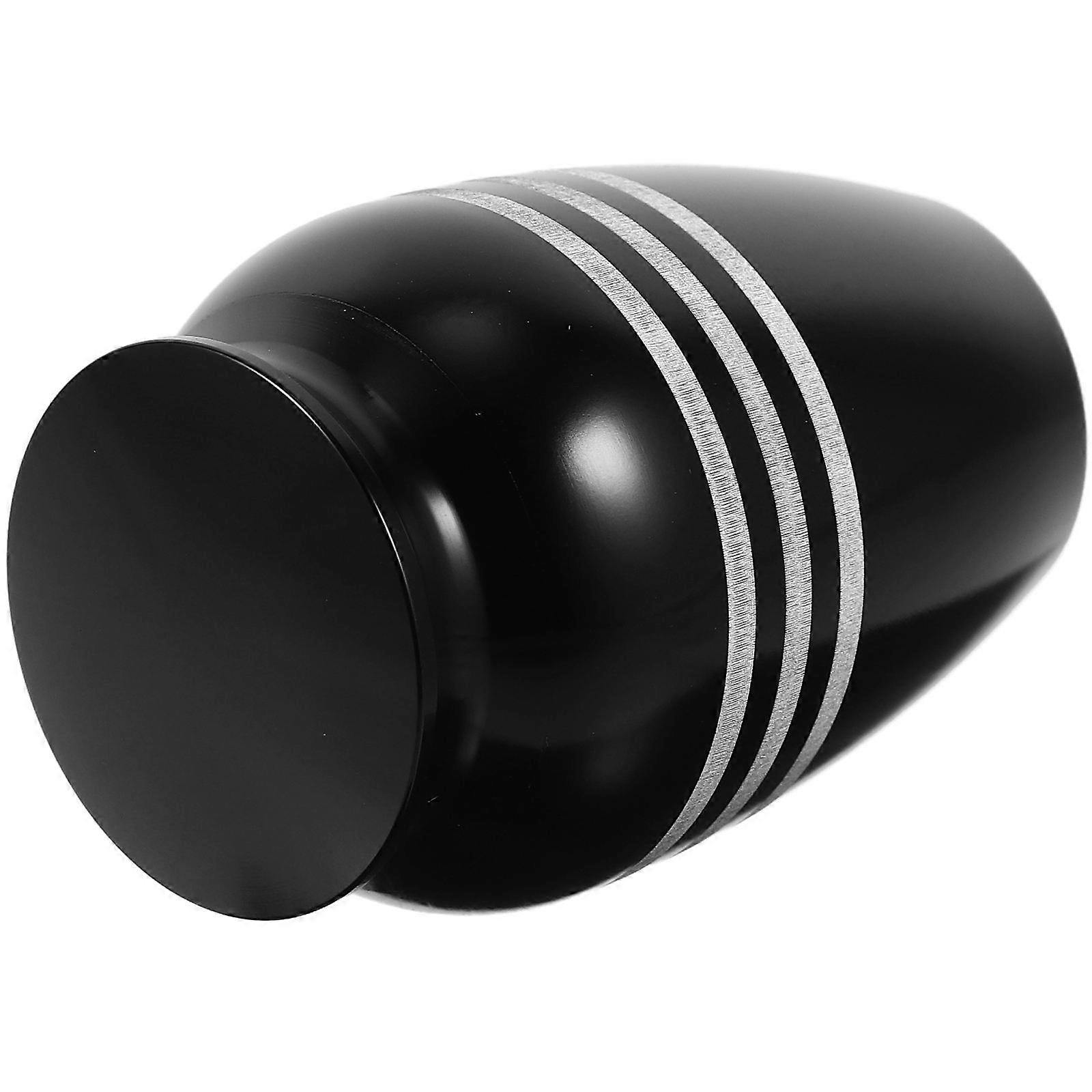 Mini Metal Pet Urn for Ashes Securely Sealed with Screw Lid Crafted from Alloy Black Color Ideal for Storage